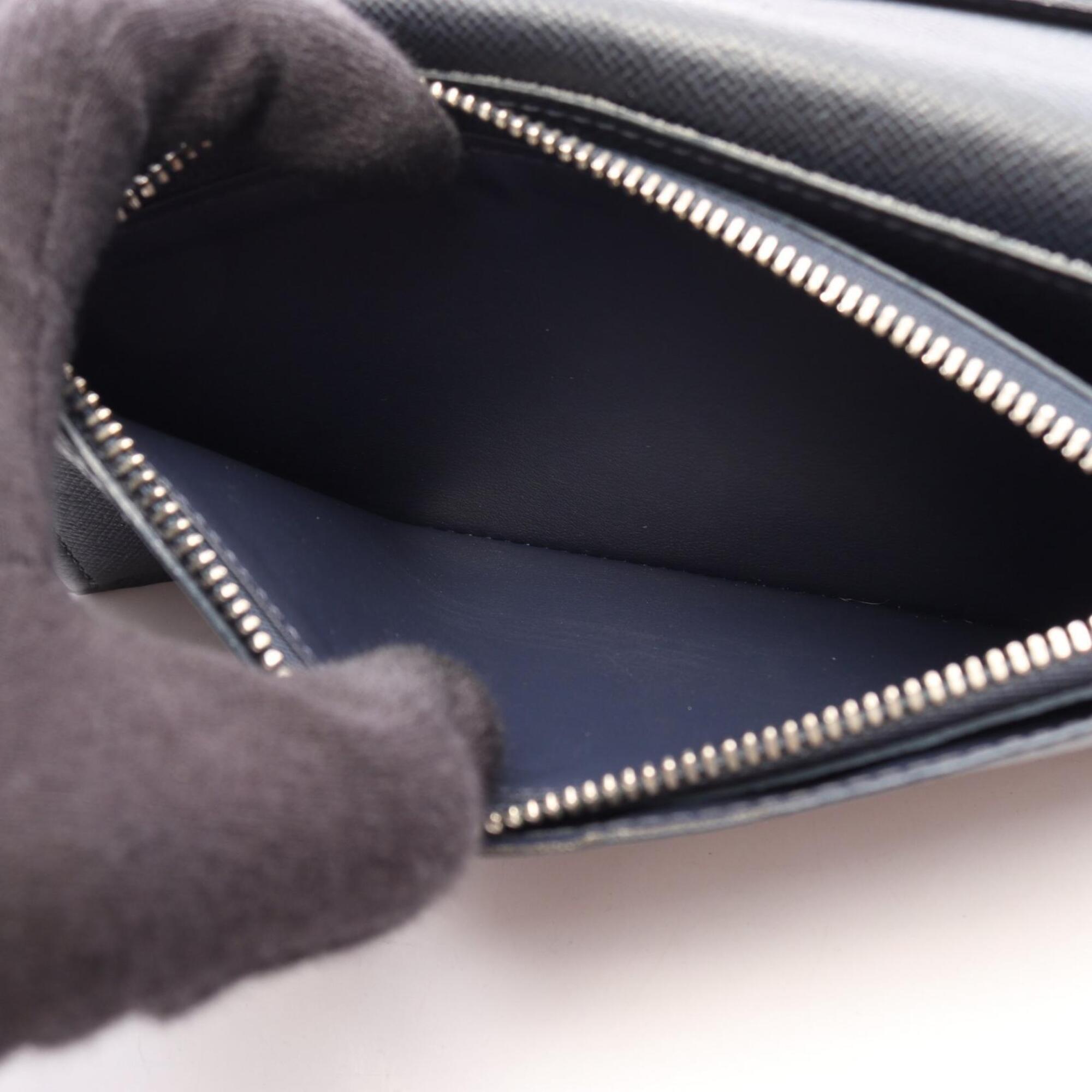 Louis Vuitton Ardoise Black Taiga Leather Long Wallet (Bi-Fold) (Pre-Owned)