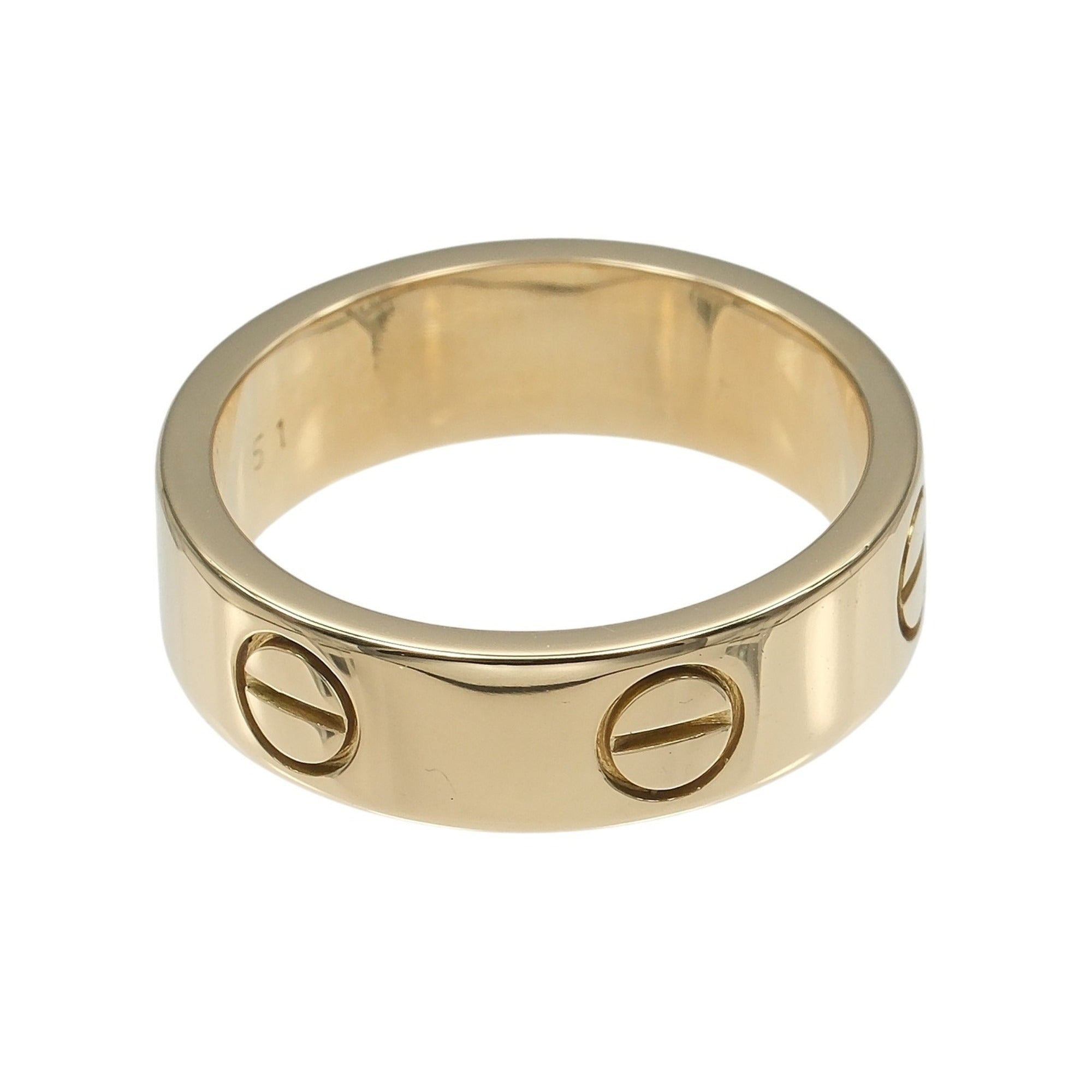 Cartier Love Yellow Gold (18K) Band Ring (Pre-Owned)