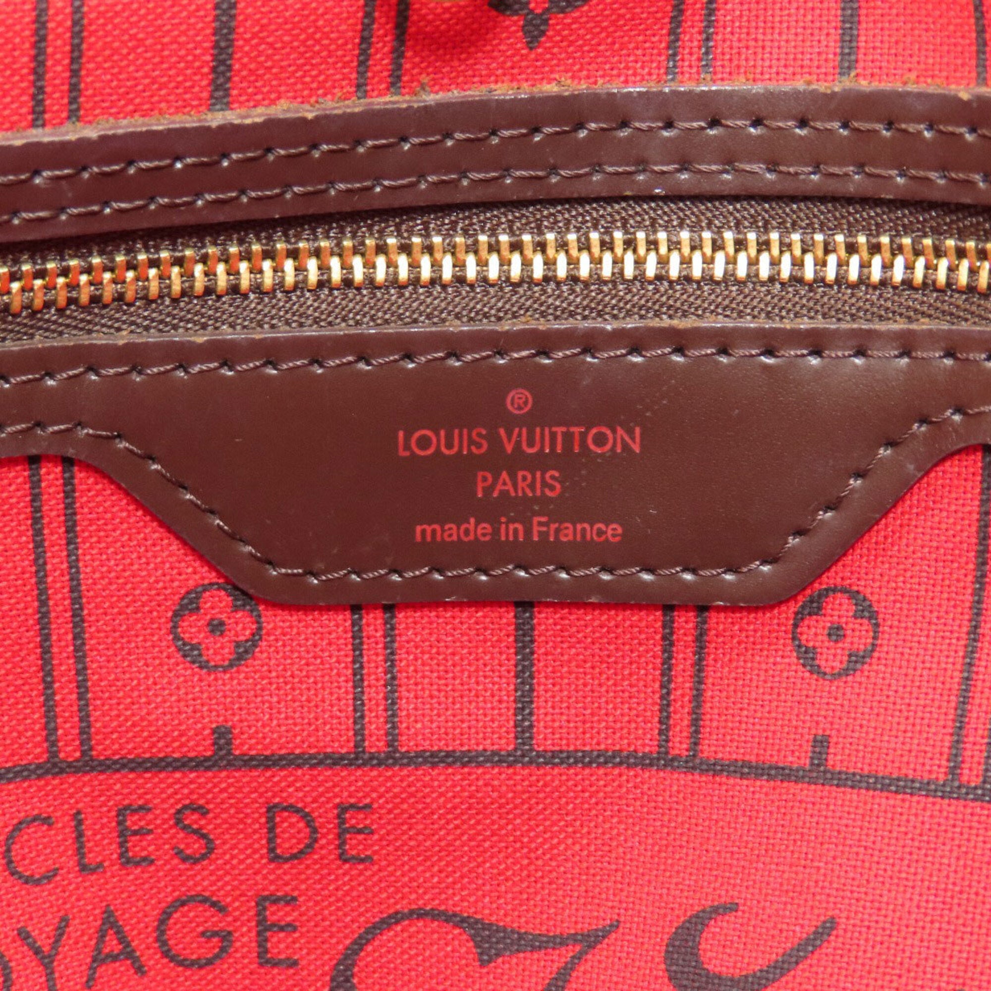 Louis Vuitton Damier Canvas Ebene Damier Canvas Tote Bag (Pre-Owned)