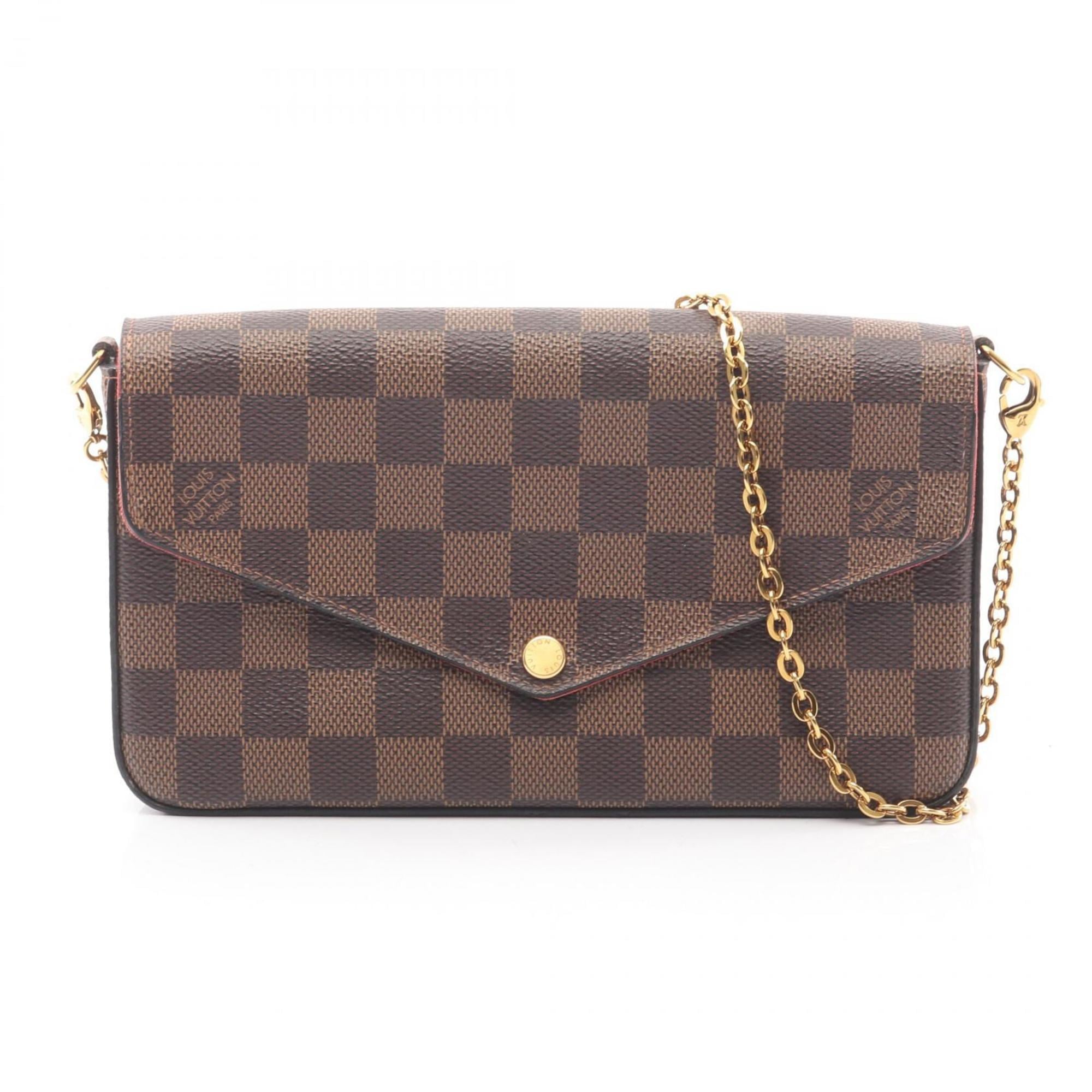 Louis Vuitton Brown Damier Canvas Ebene Coated Canvas Pochette Shoulder Bag (Pre-Owned)