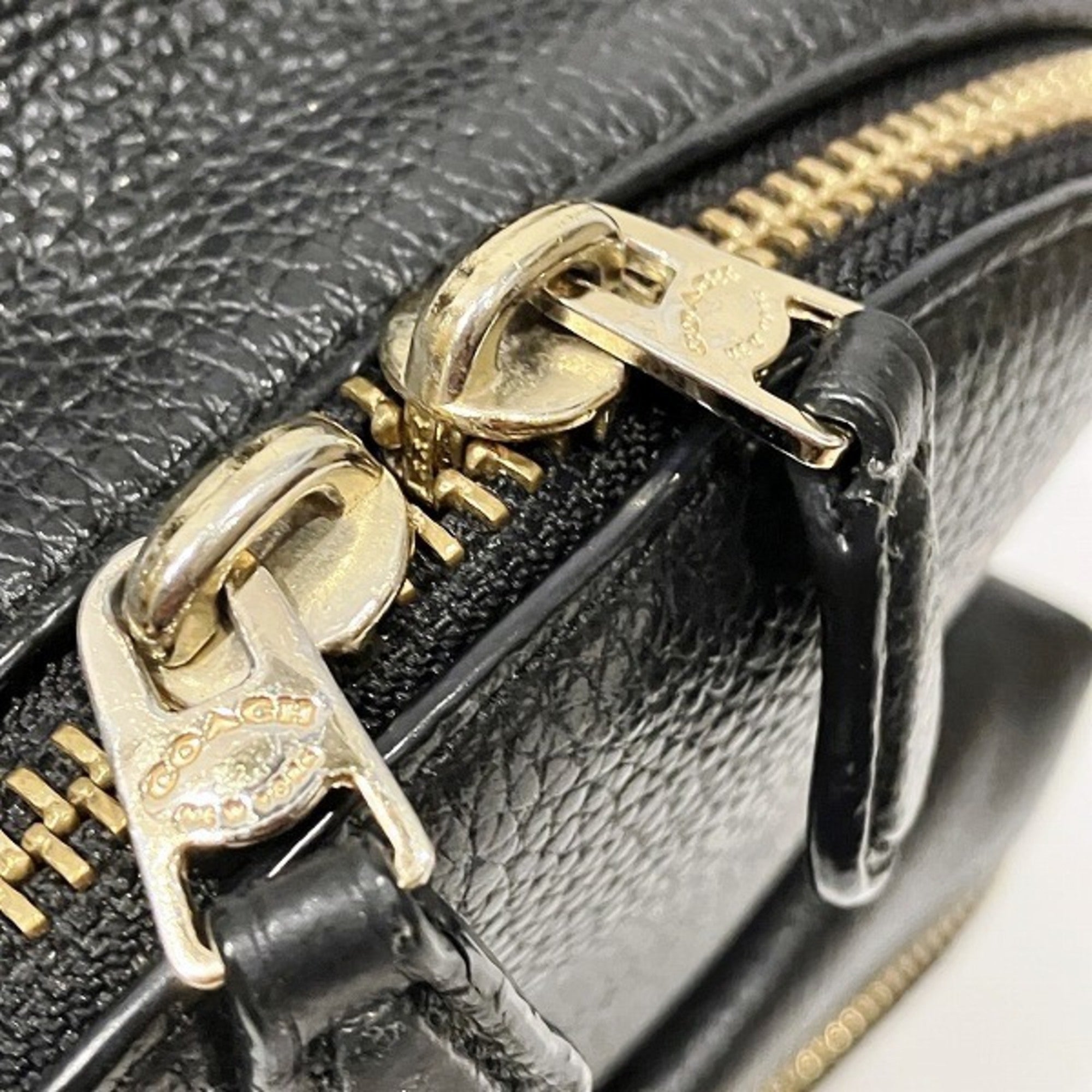 Coach Black Leather Backpack (Pre-Owned)