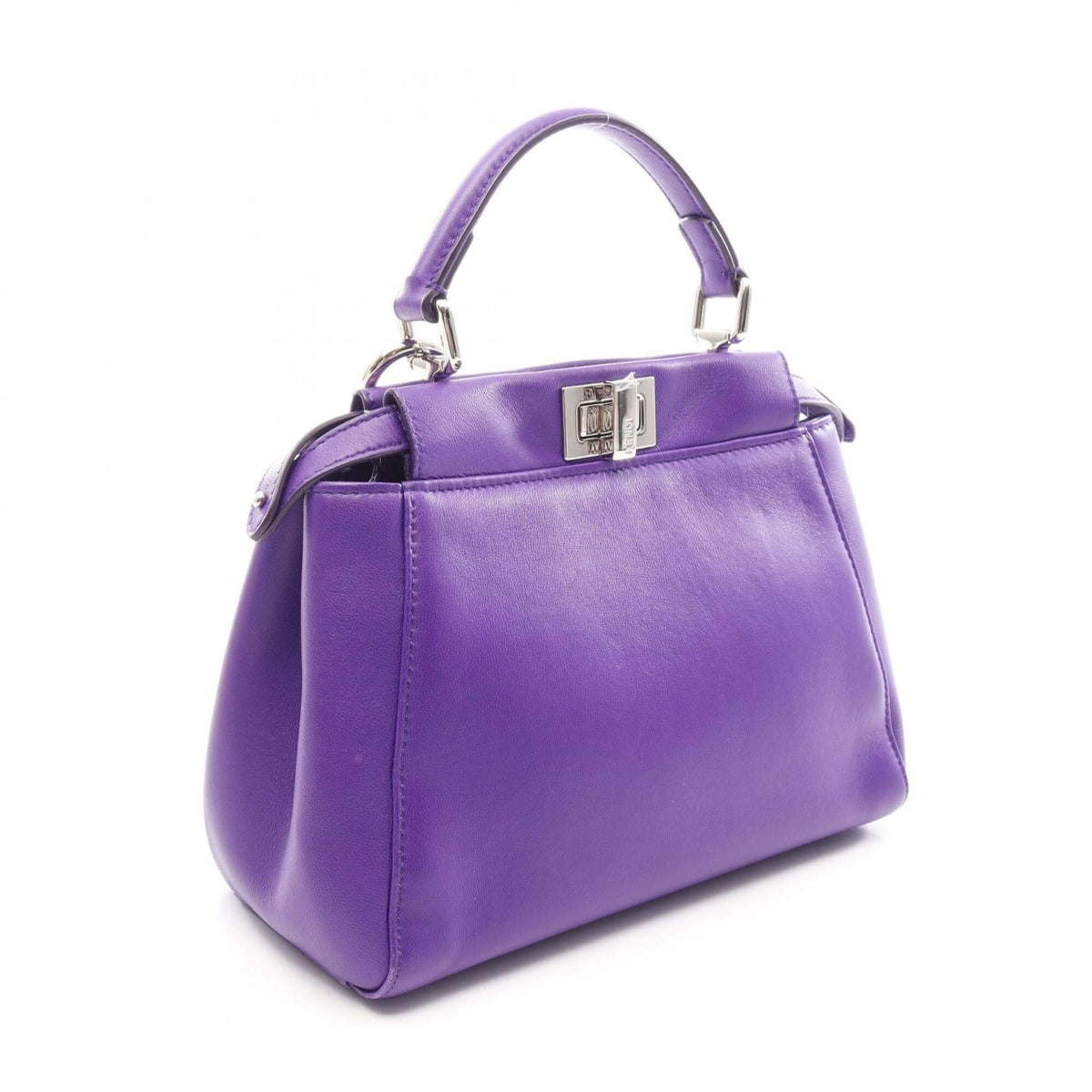 Fendi Purple Leather Handbag (Pre-Owned)