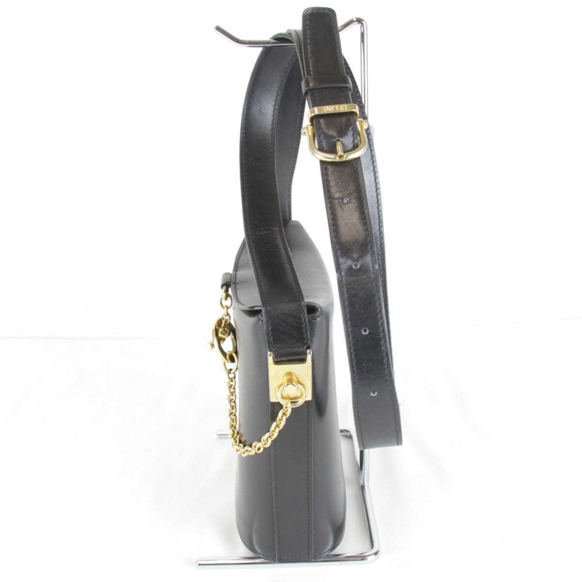 Celine Black Leather Shoulder Bag (Pre-Owned)