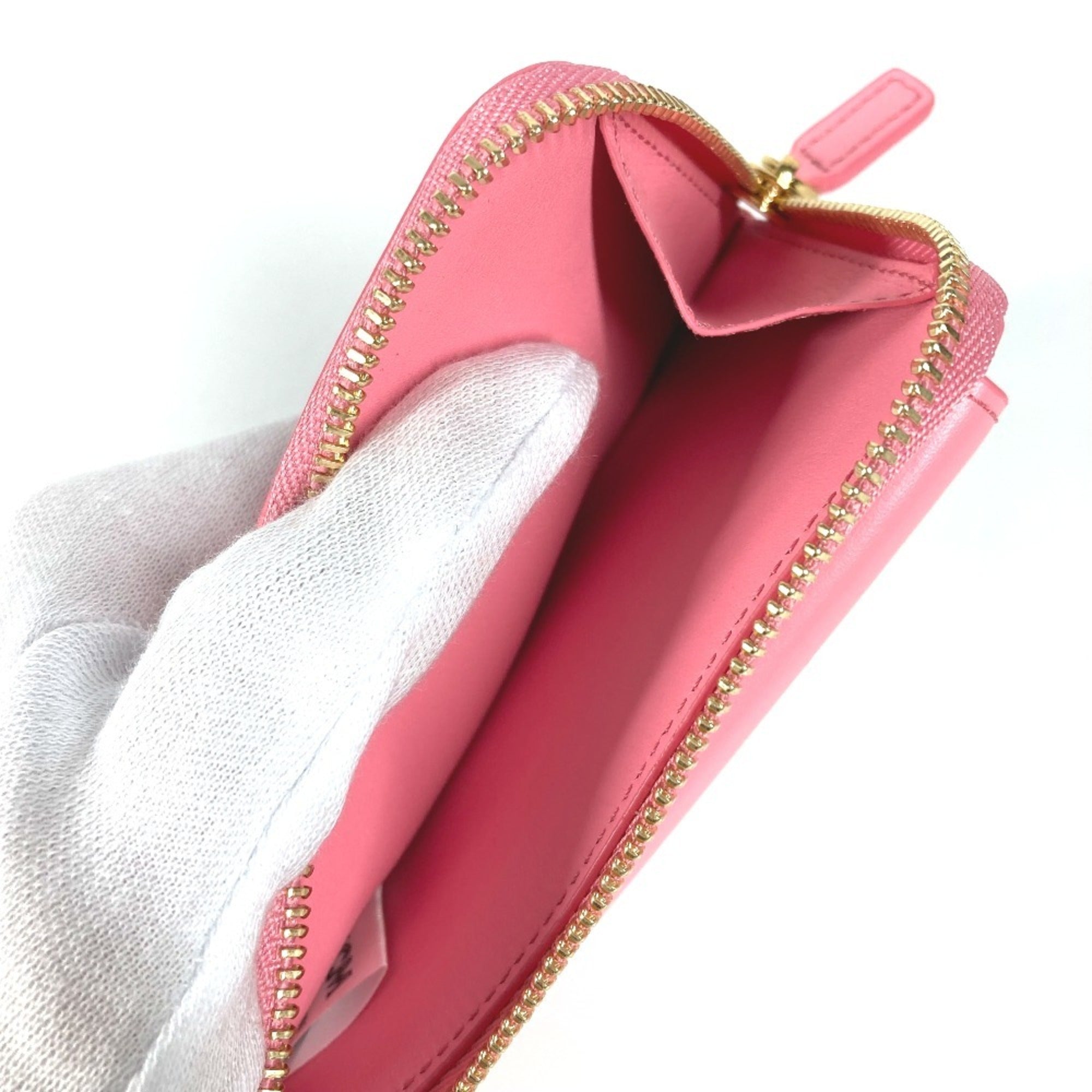 Mcm Pink Leather Coin Purse/Coin Case (Pre-Owned)