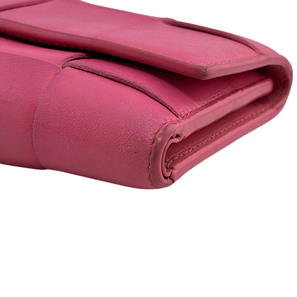 Bottega Veneta Pink Leather Wallet (Tri-Fold) (Pre-Owned)