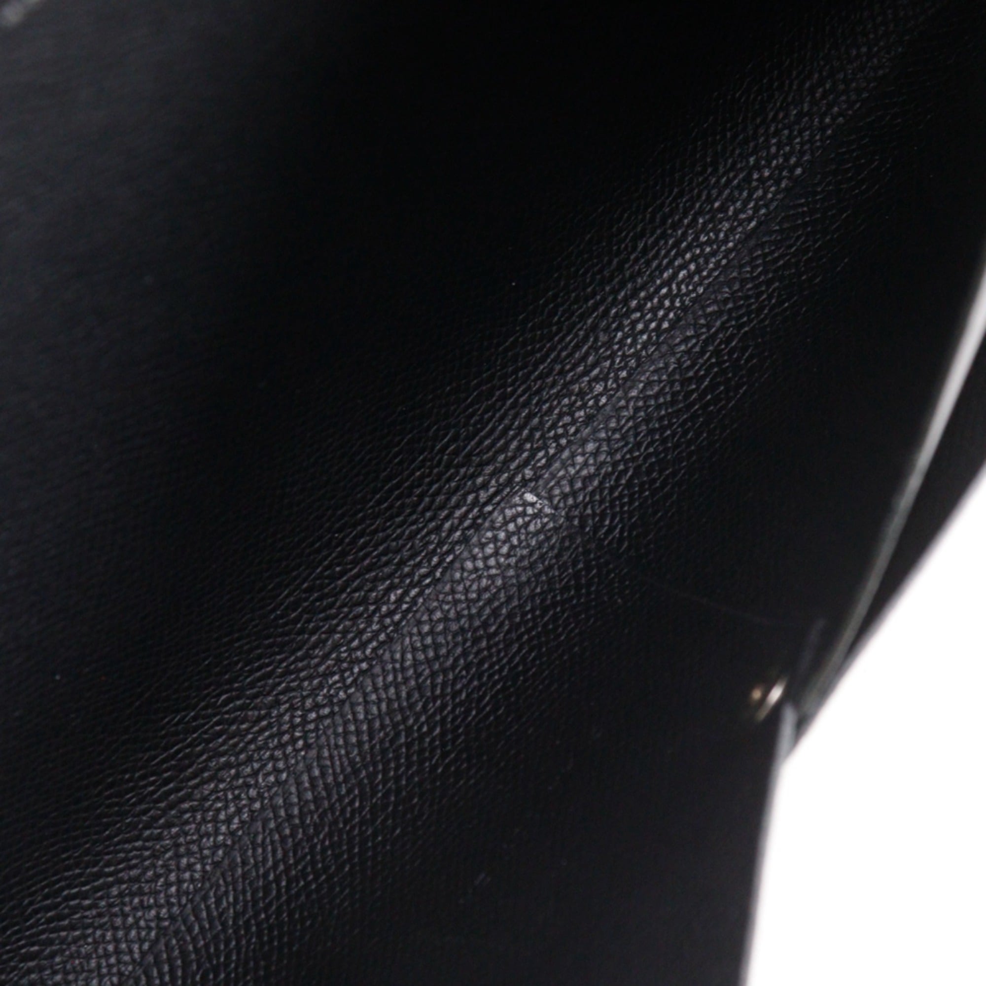 Hermes Black Green Epsom Leather Clutch Bag (Pre-Owned)