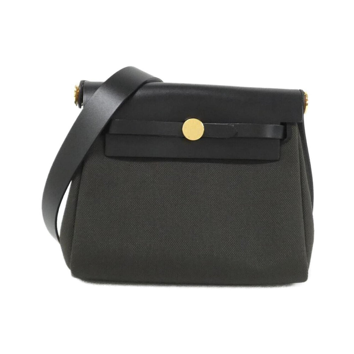 Hermes Black Vache Leather Leather Shoulder Bag (Pre-Owned)
