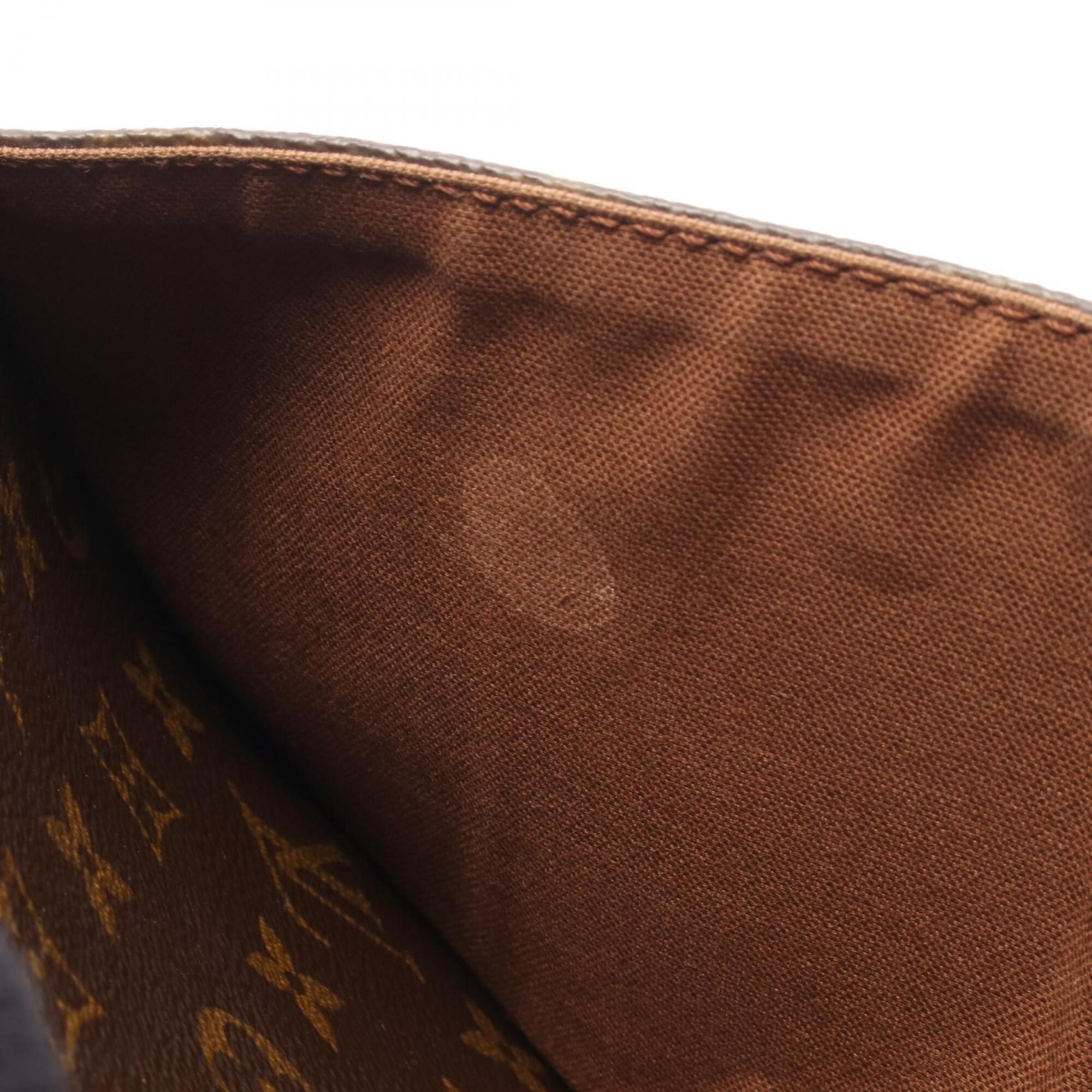 Louis Vuitton Brown Monogram Coated Canvas Leather Handbag Shoulder Bag (Pre-Owned)