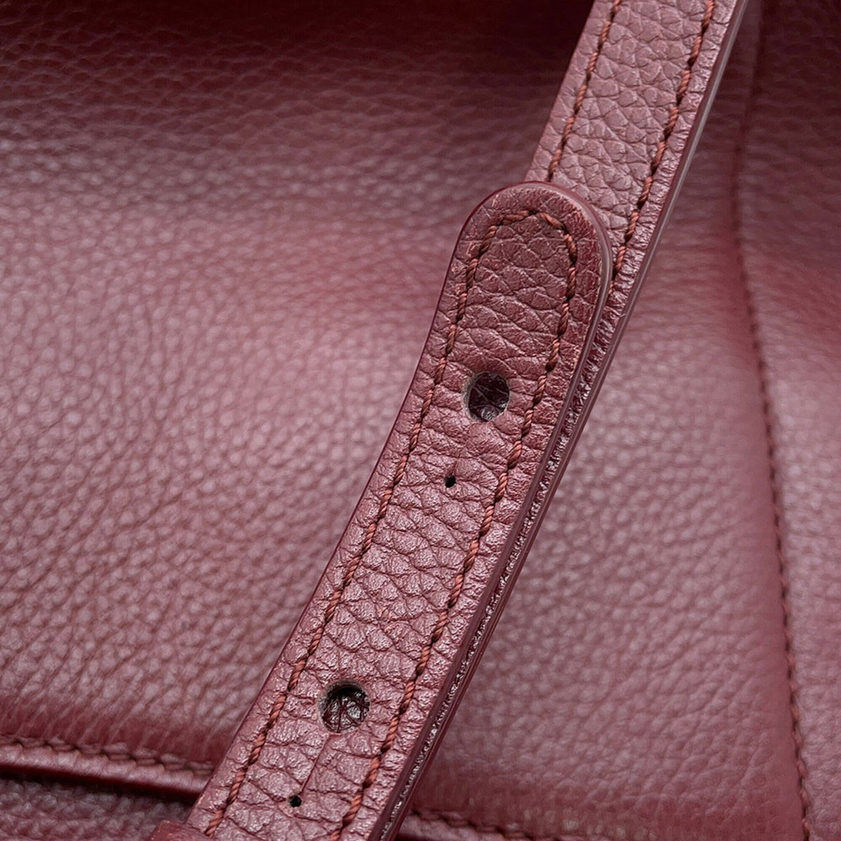 Chanel Bordeaux Champagne Gold Grained Calfskin Handbag Shoulder Bag Tote Bag (Pre-Owned)