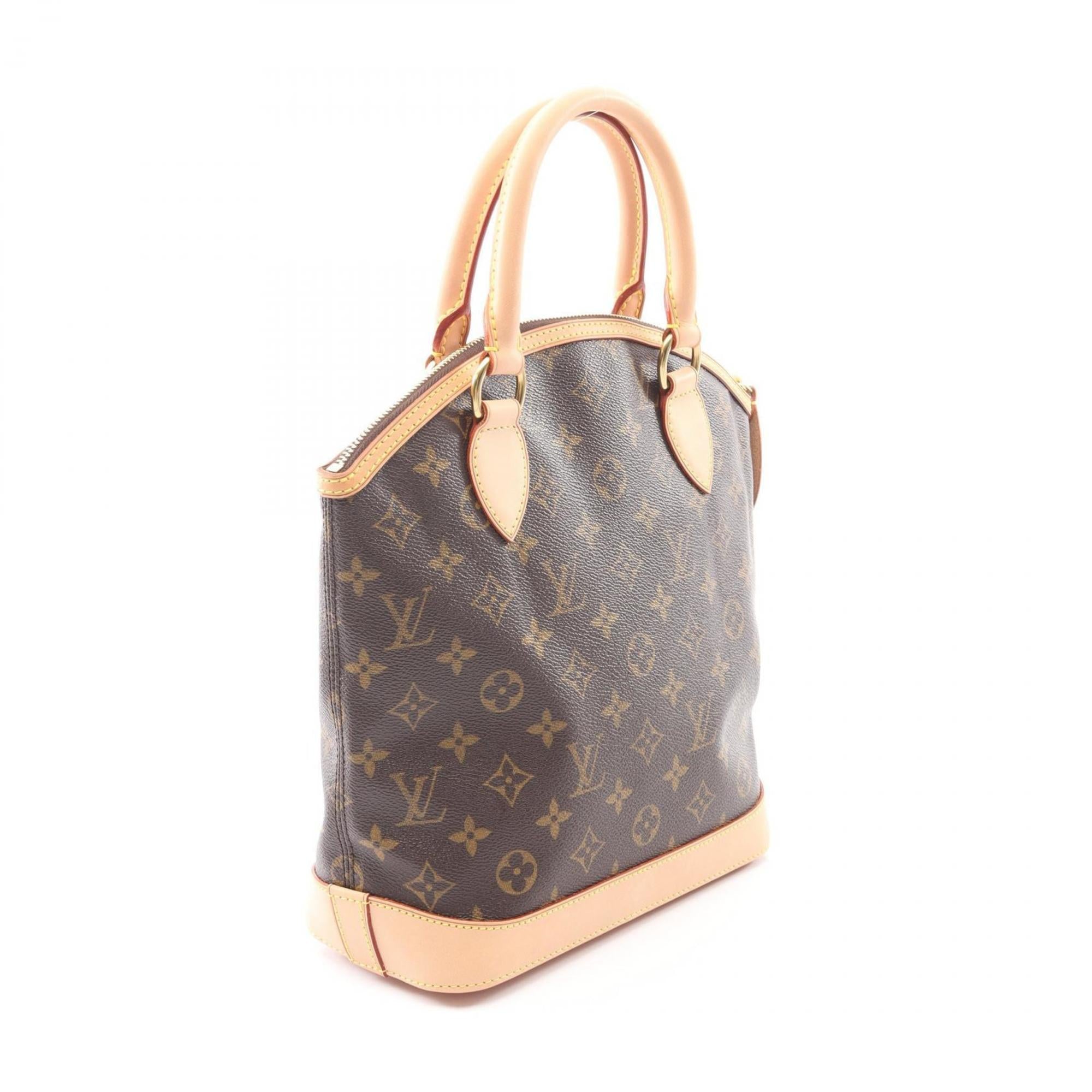 Louis Vuitton Brown Monogram Coated Canvas Leather Handbag (Pre-Owned)