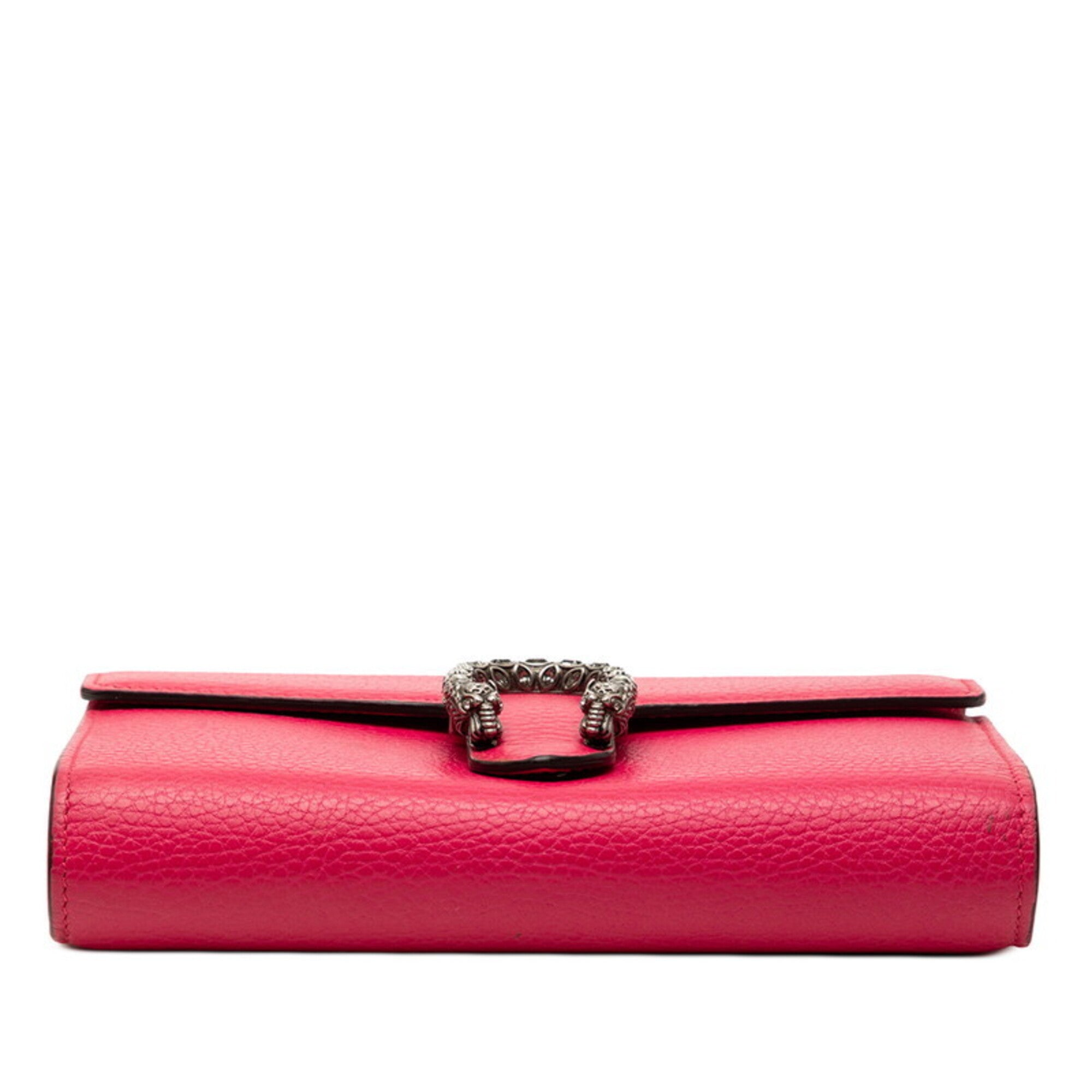 Gucci Pink Leather Shoulder Bag (Pre-Owned)