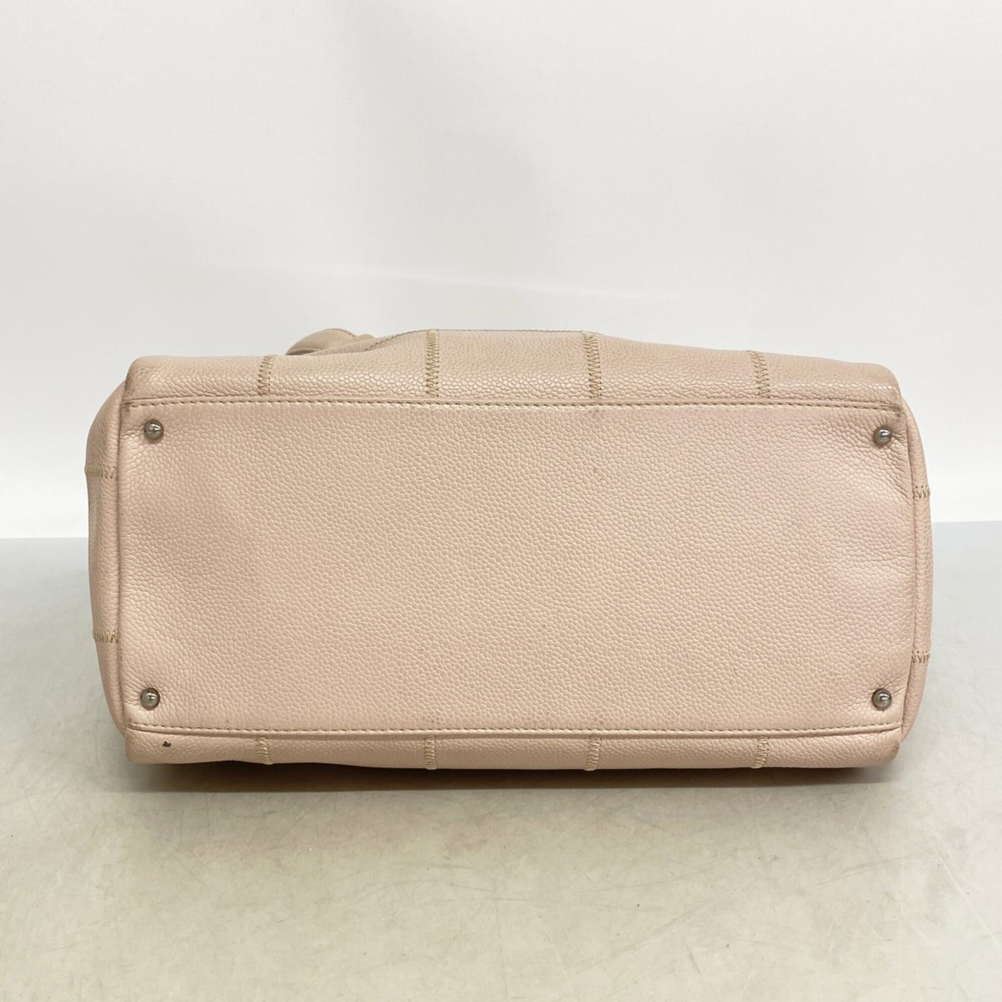 Chanel Baby Pink Grained Calfskin Handbag (Pre-Owned)