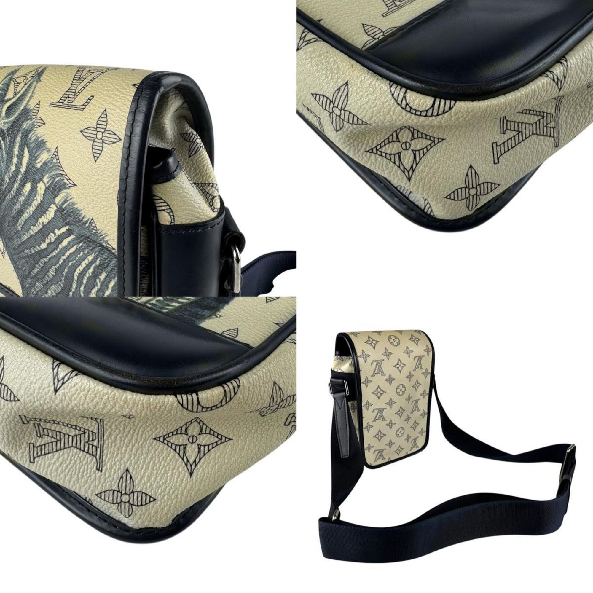 Louis Vuitton Ivory Navy Monogram Shoulder Bag (Pre-Owned)