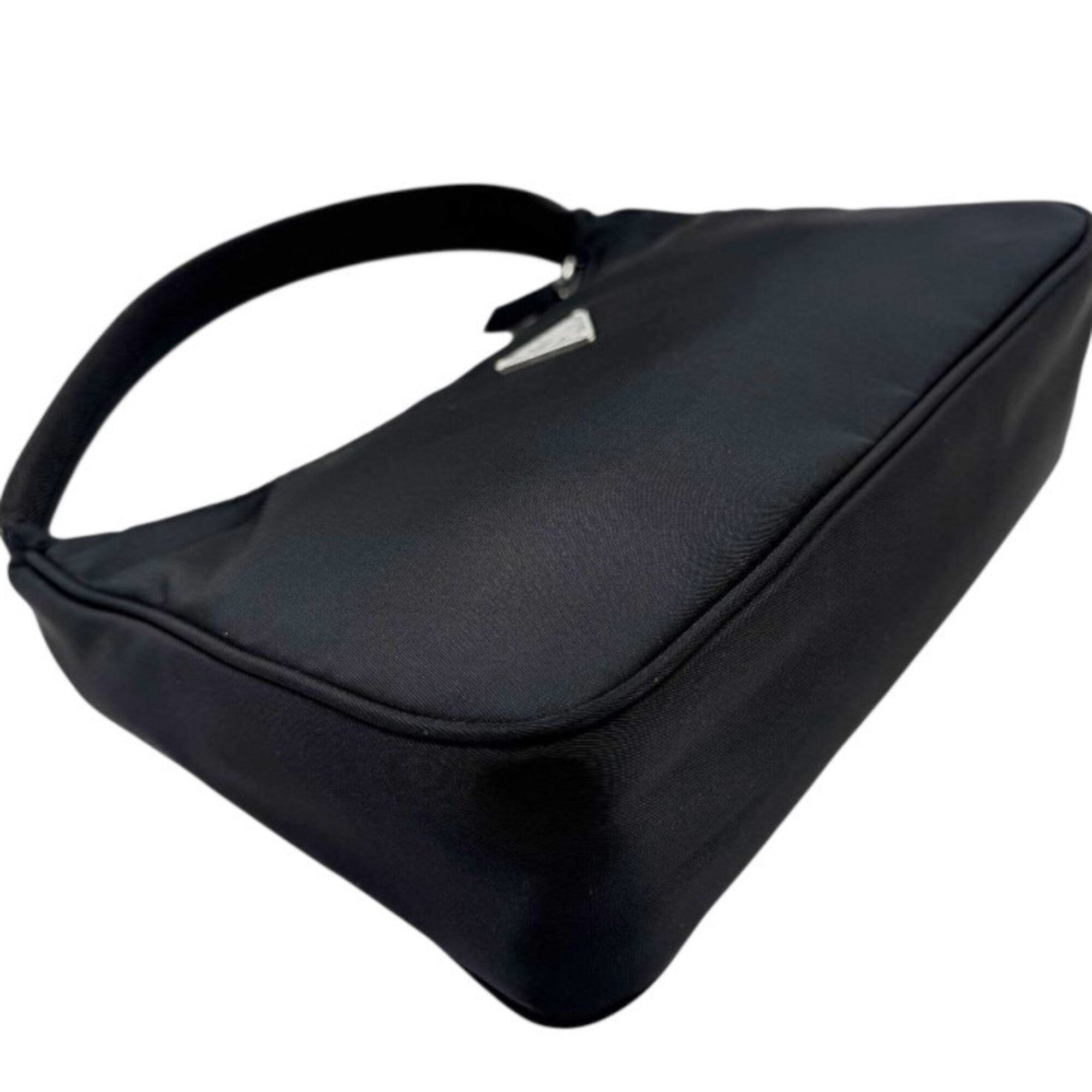 Prada Black Nylon Handbag Pouch Shoulder Bag (Pre-Owned)