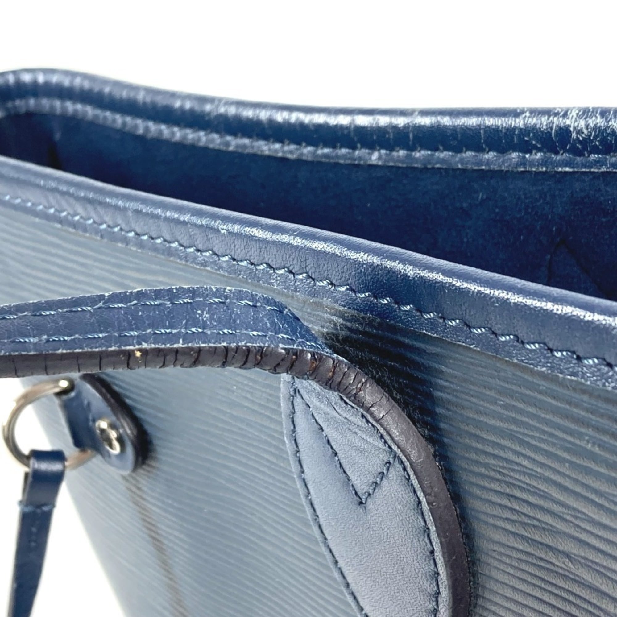 Louis Vuitton Epi Navy Epi Leather Shoulder Bag Tote Bag (Pre-Owned)