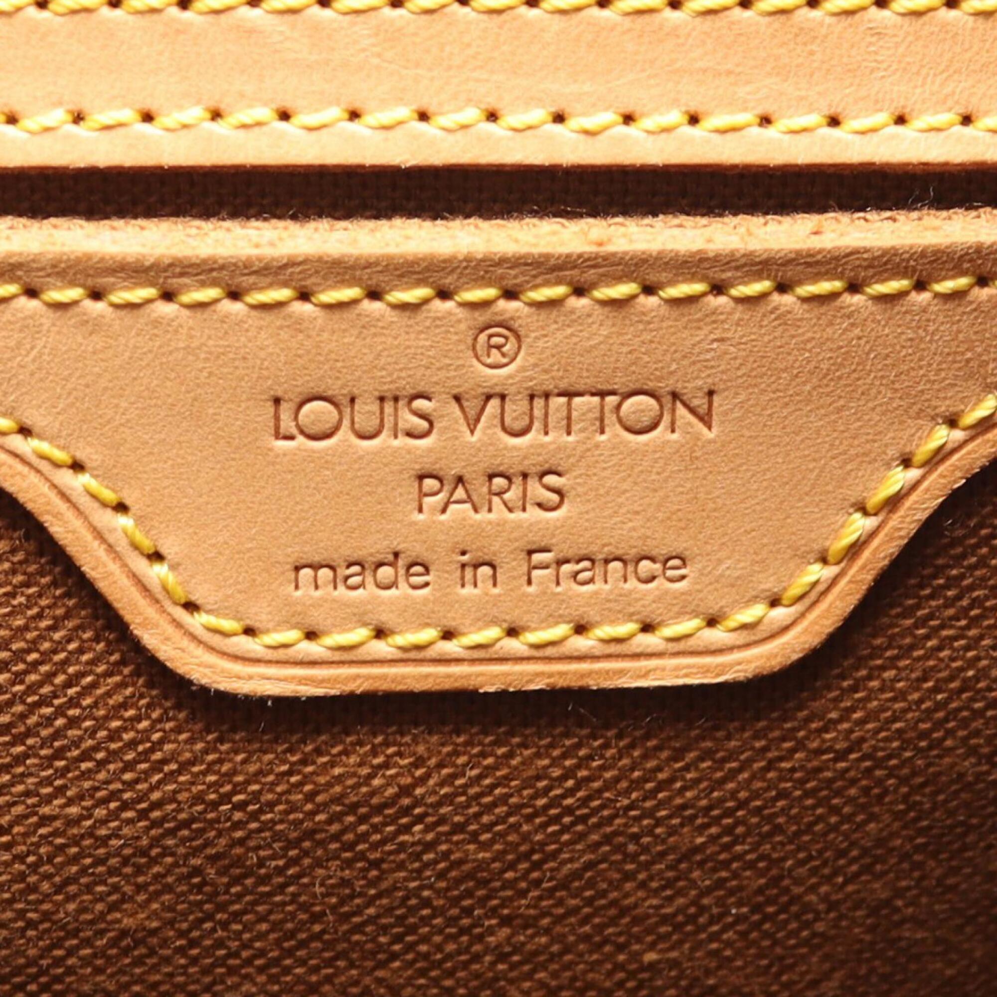 Louis Vuitton Brown Monogram Coated Canvas Leather Backpack (Pre-Owned)
