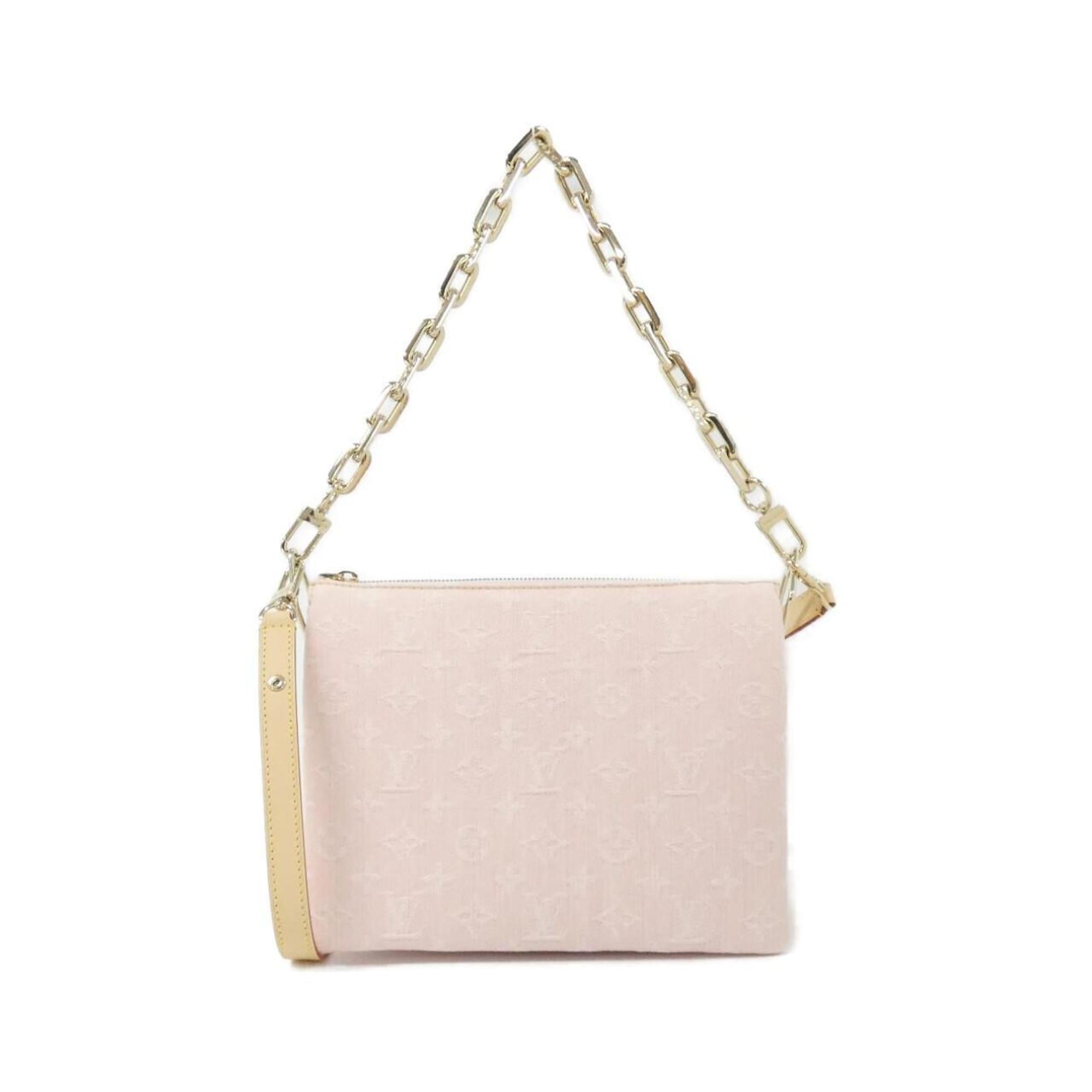 Louis Vuitton Pink Denim Handbag (Pre-Owned)