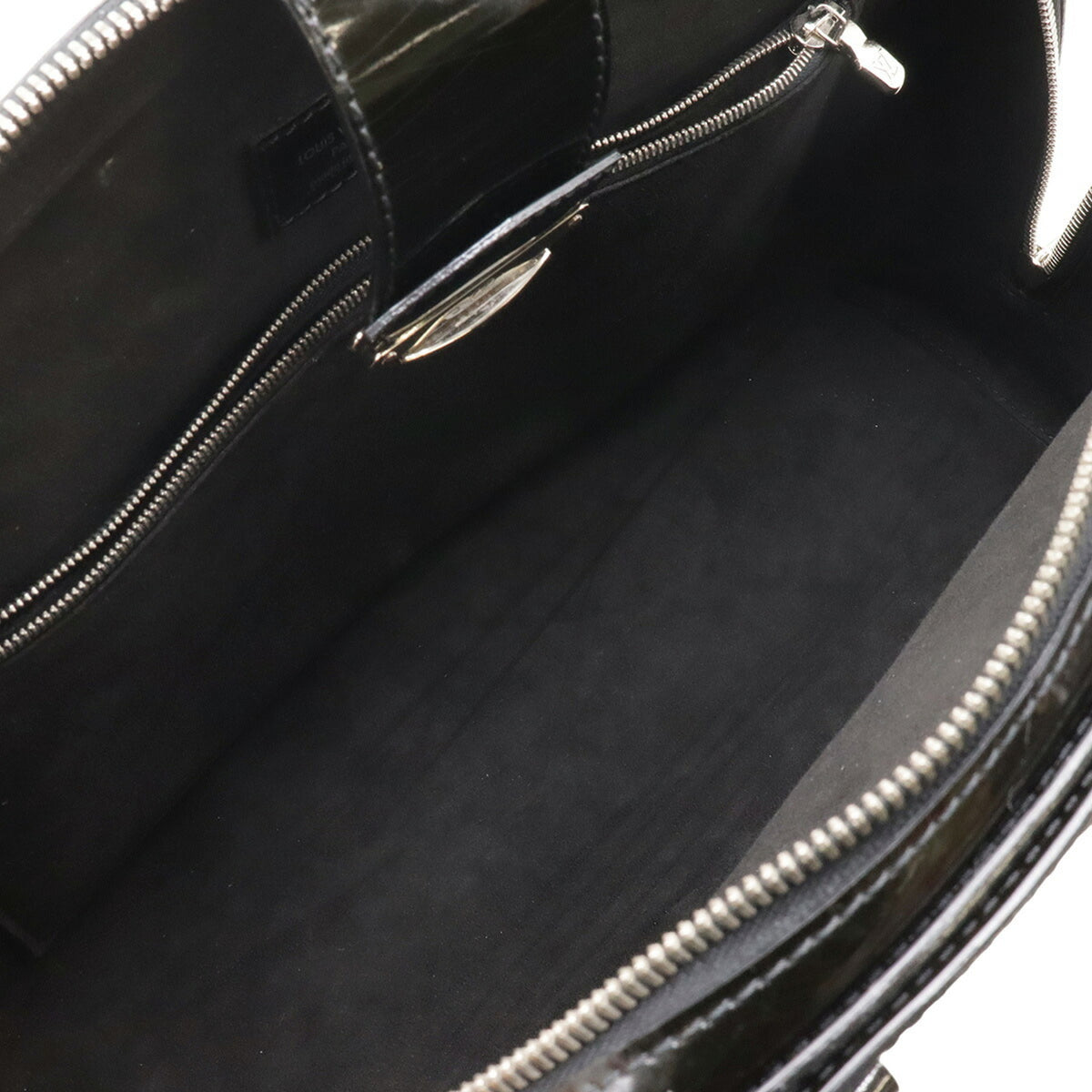 Louis Vuitton Black Noir Leather Handbag Tote Bag (Pre-Owned)