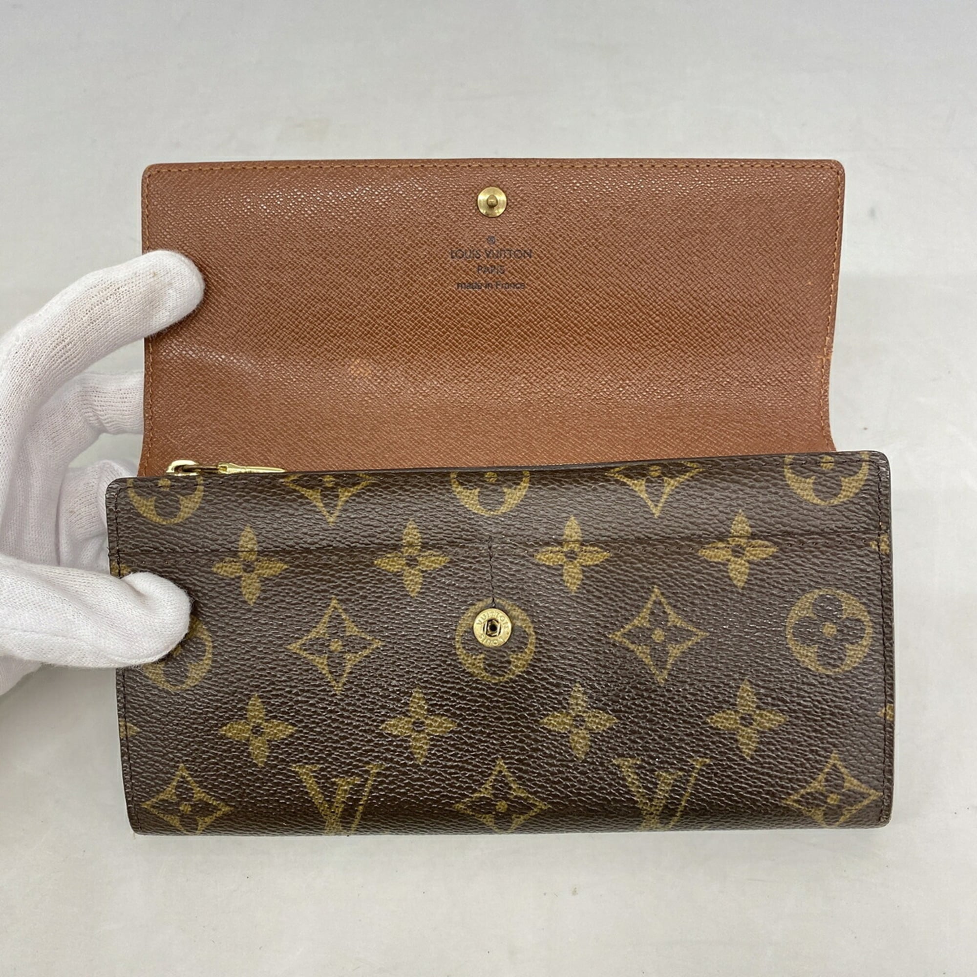 Louis Vuitton Brown Long Wallet (Bi-Fold) (Pre-Owned)