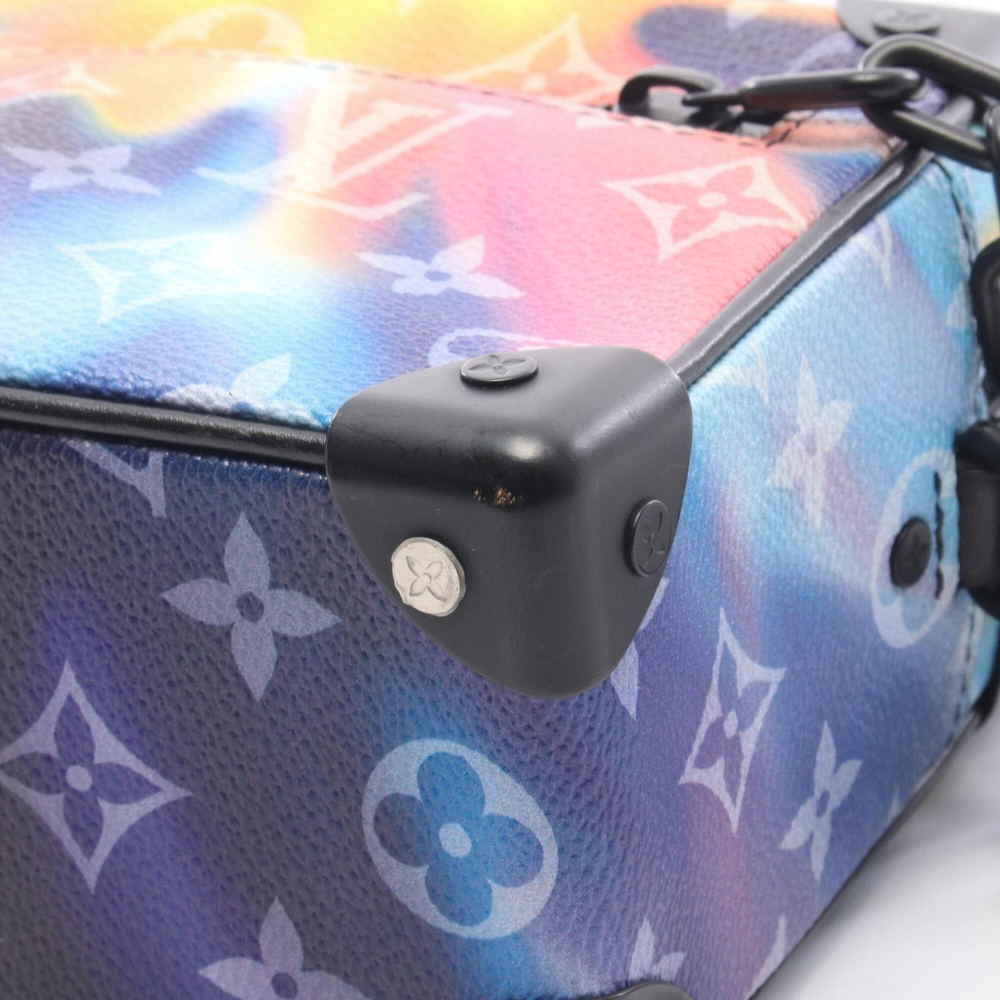 Louis Vuitton Black Multi-Color Monogram Pvc Coated Canvas Leather Handbag Shoulder Bag (Pre-Owned)