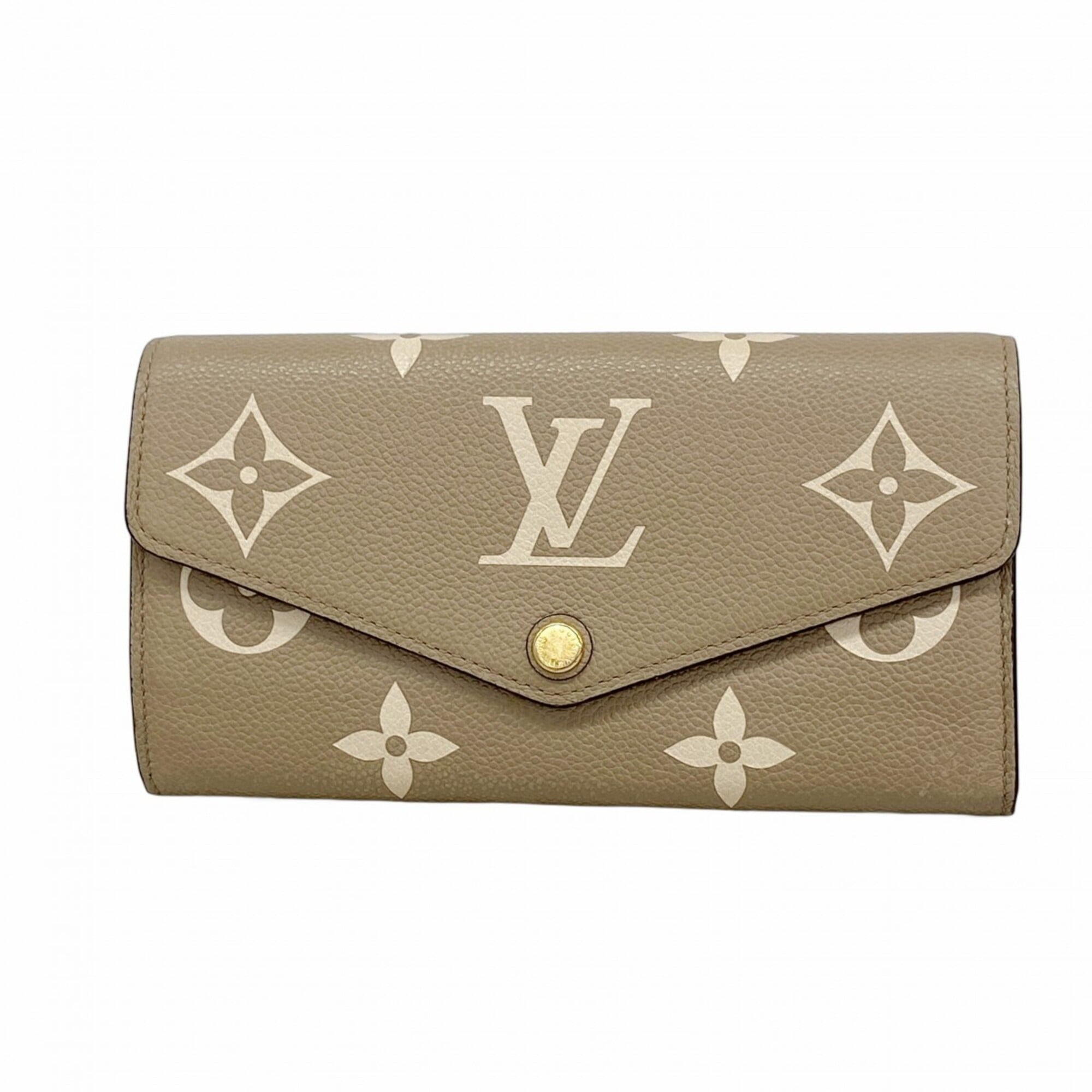 Louis Vuitton Cream Tourterelle Long Wallet (Bi-Fold) (Pre-Owned)