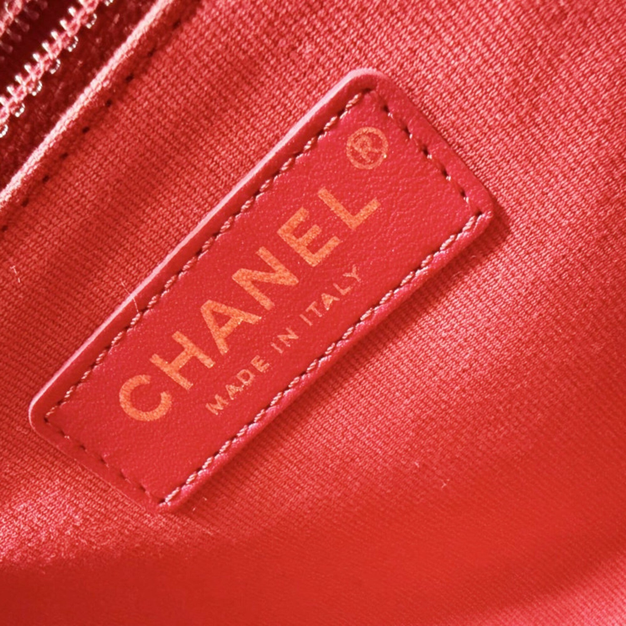Chanel Black Leather Shoulder Bag Tote Bag (Pre-Owned)