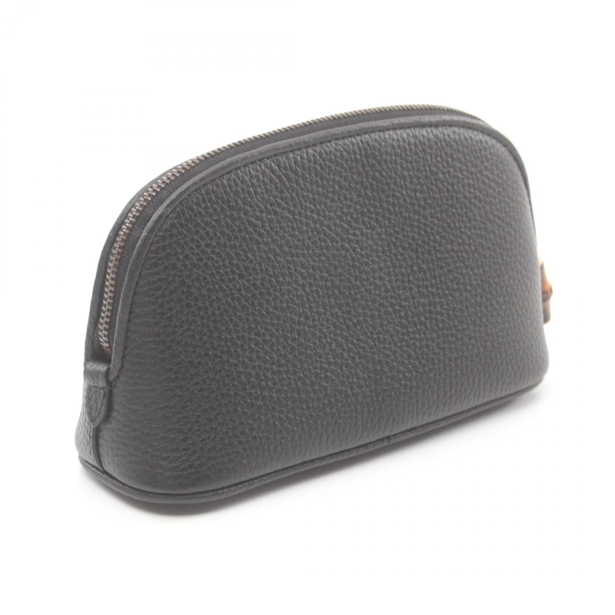 Gucci Black Leather Pouch (Pre-Owned)