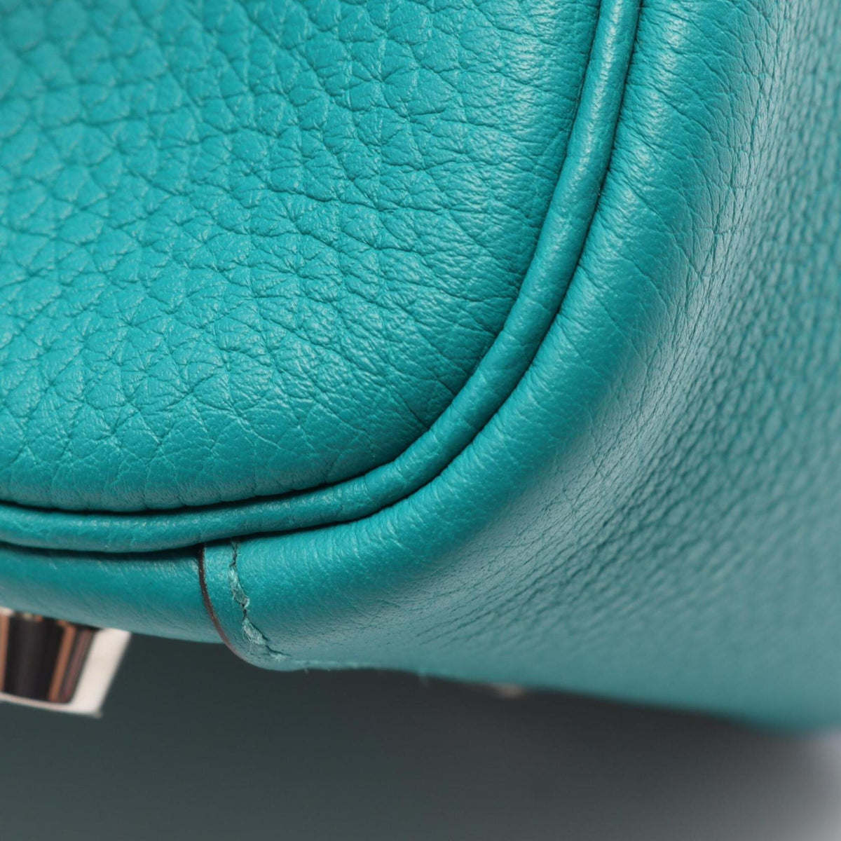 Hermes Green Taurillon Clemence Leather Leather Handbag Shoulder Bag (Pre-Owned)