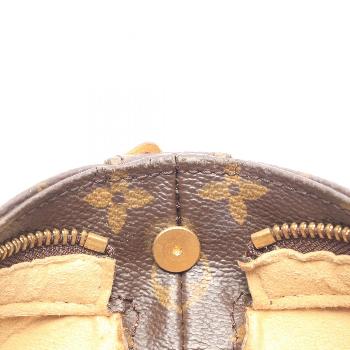 Louis Vuitton Brown Coated Canvas Handbag Shoulder Bag (Pre-Owned)