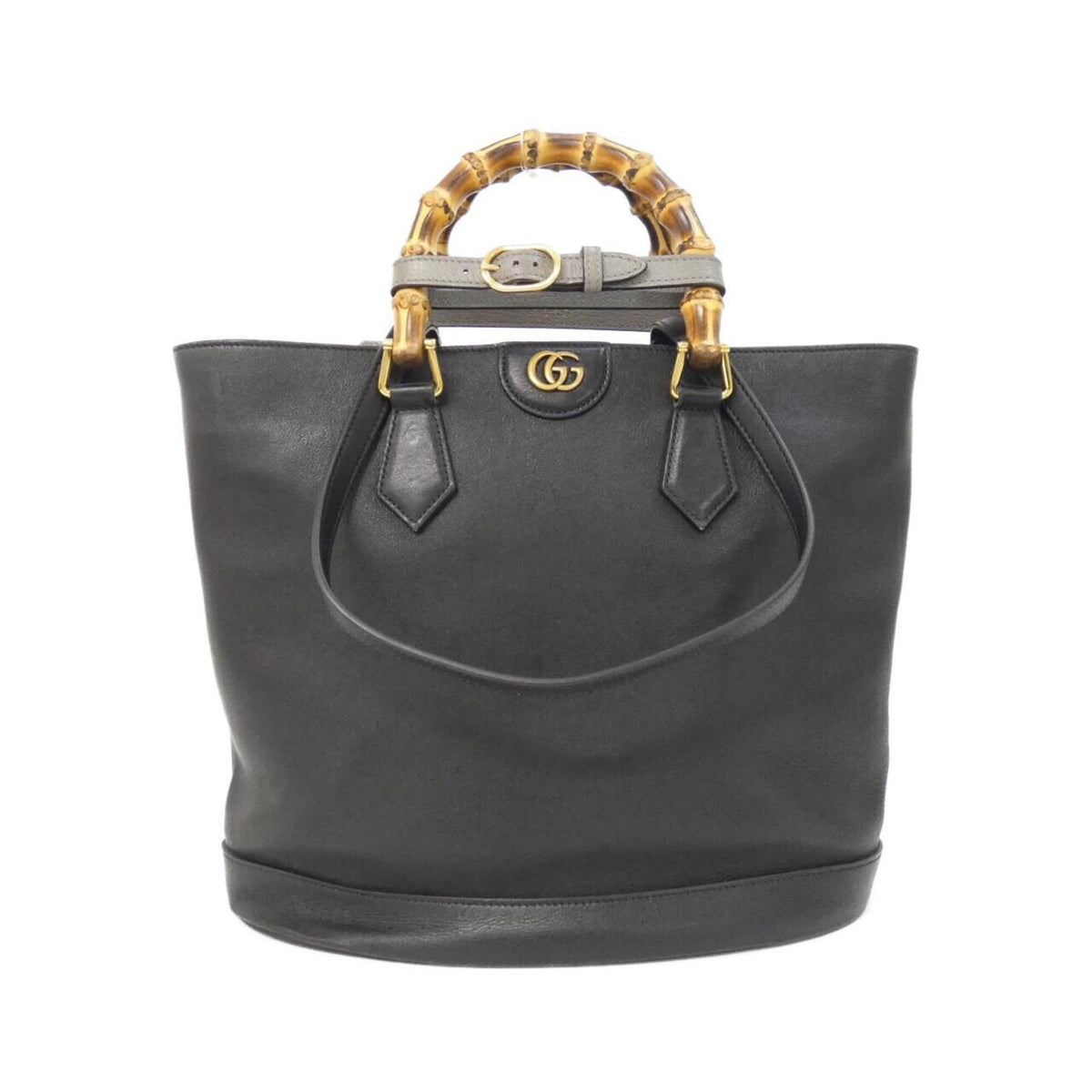 Gucci Black Leather Handbag (Pre-Owned)