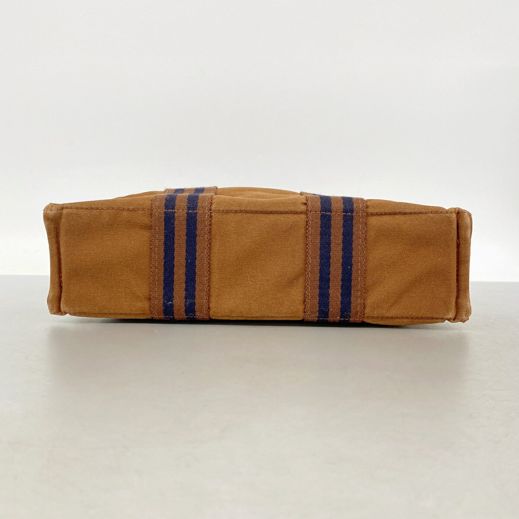 Hermes Brown Canvas Tote Bag (Pre-Owned)