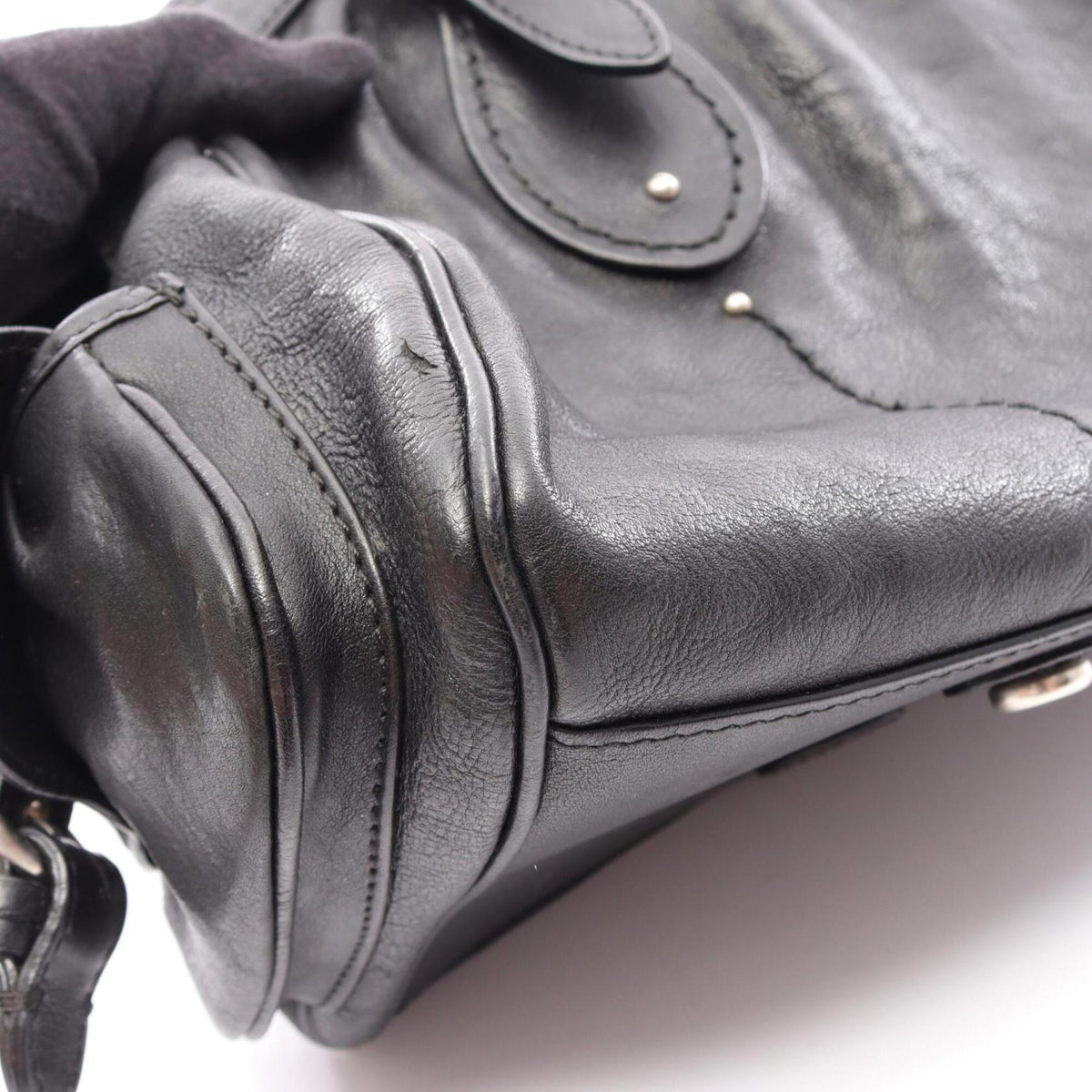 Christian Dior Black Leather Handbag (Pre-Owned)
