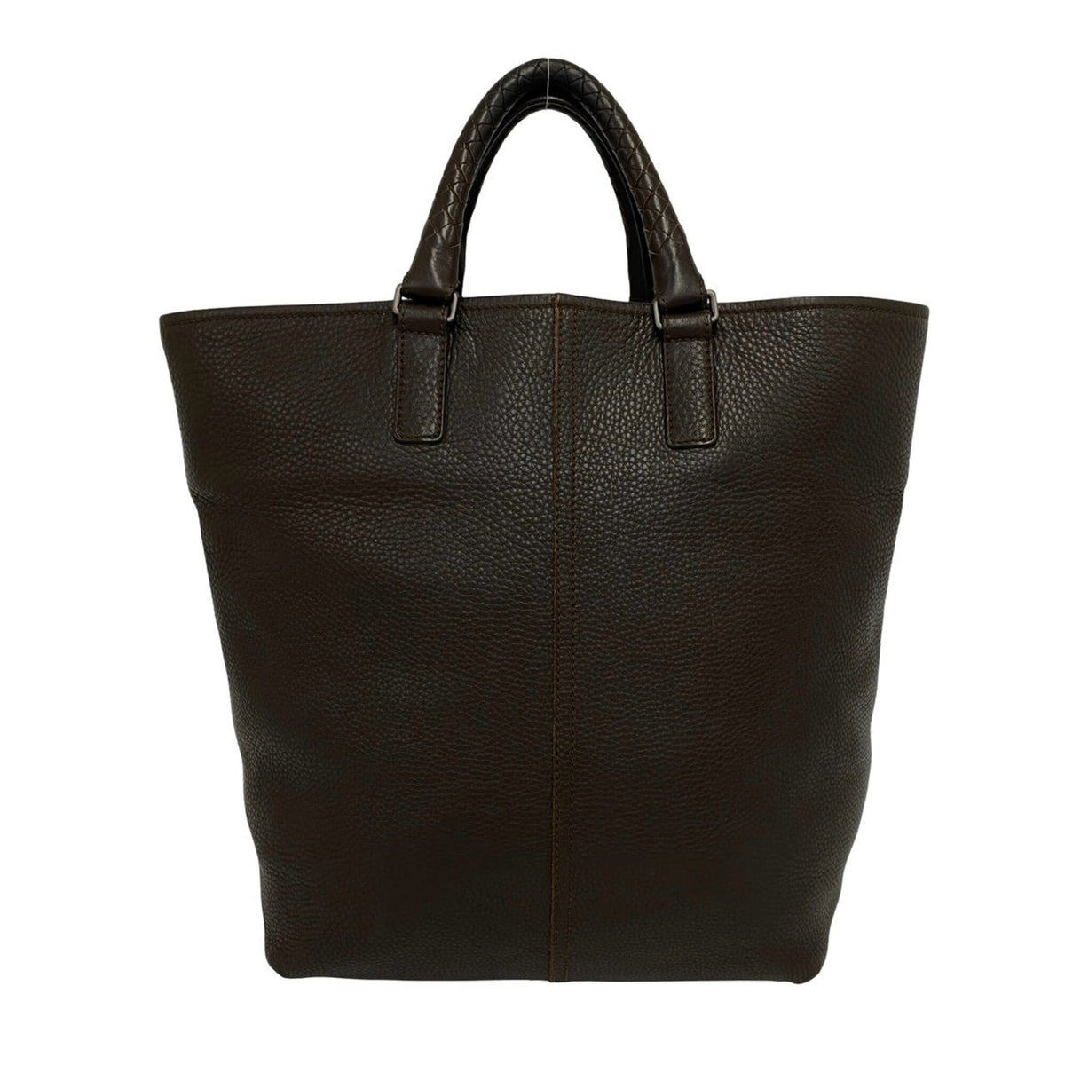 Bottega Veneta Brown Leather Handbag Tote Bag (Pre-Owned)