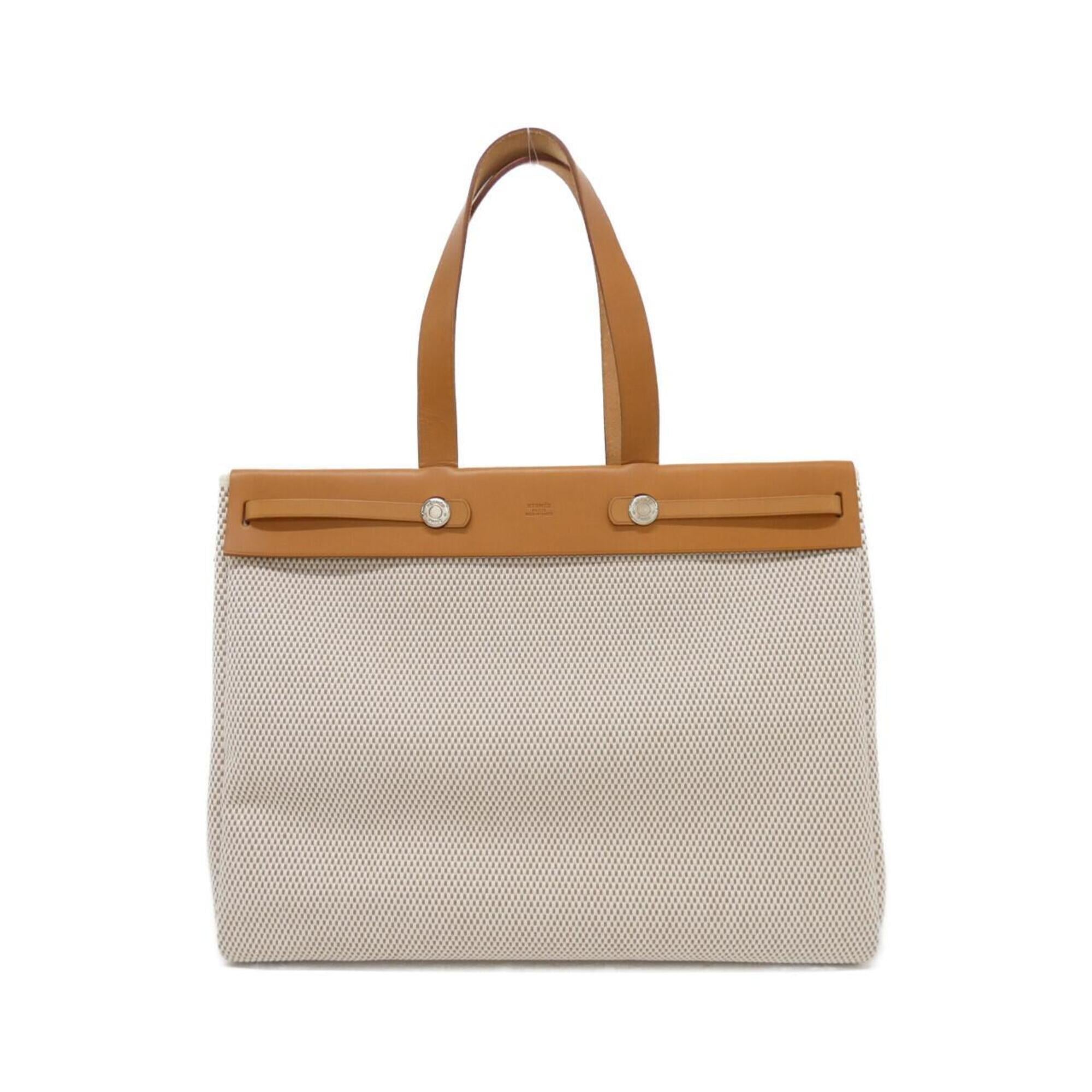 Hermes Her Bag Natural Sable Handbag (Pre-Owned)