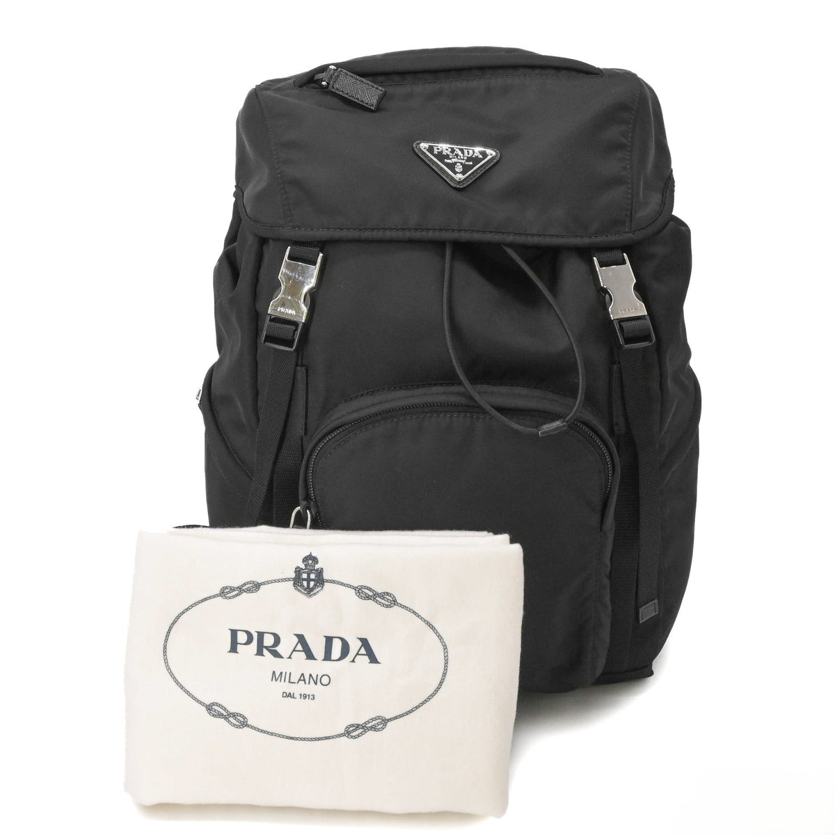 Prada Black Nylon Backpack (Pre-Owned)