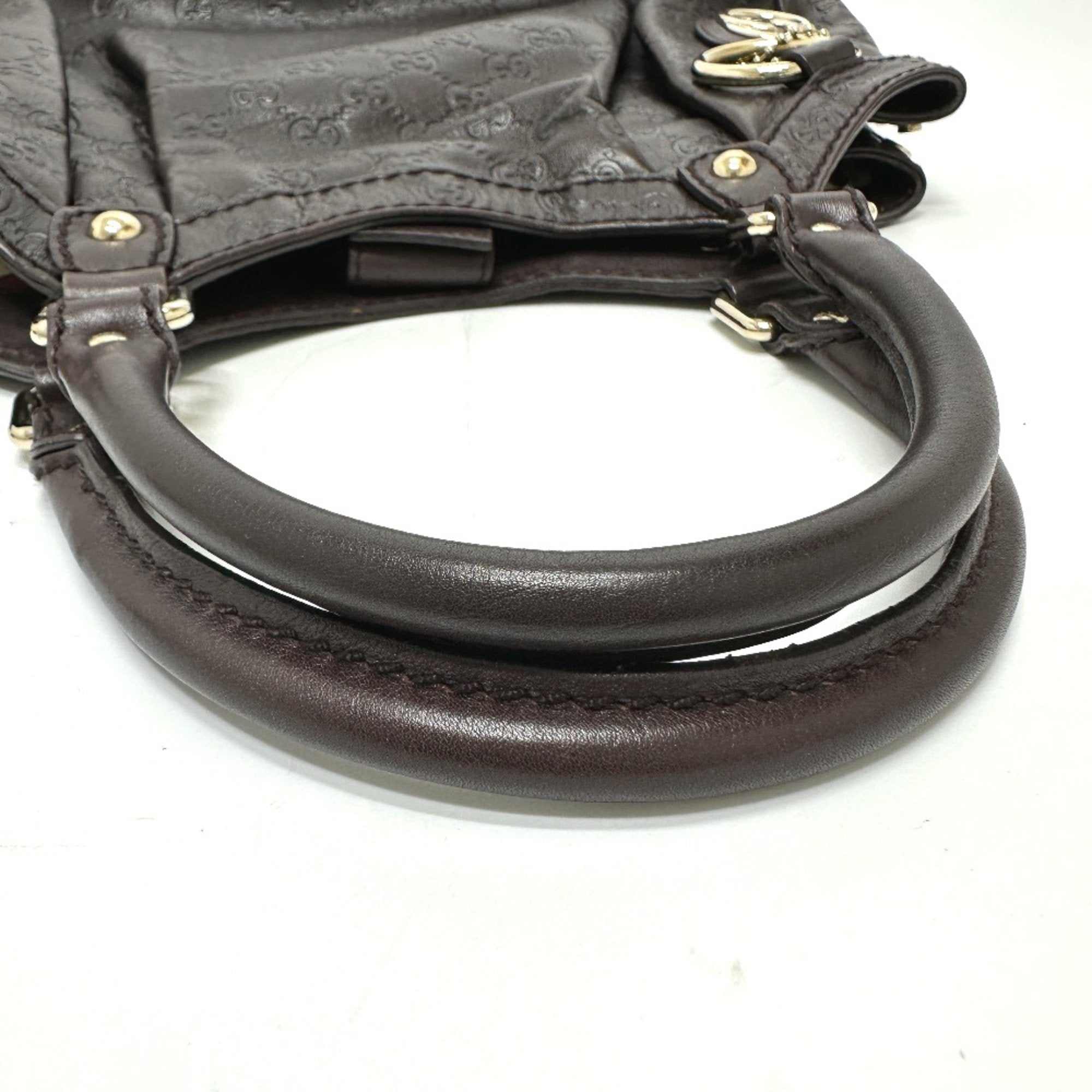 Gucci Brown Leather Tote Bag (Pre-Owned)