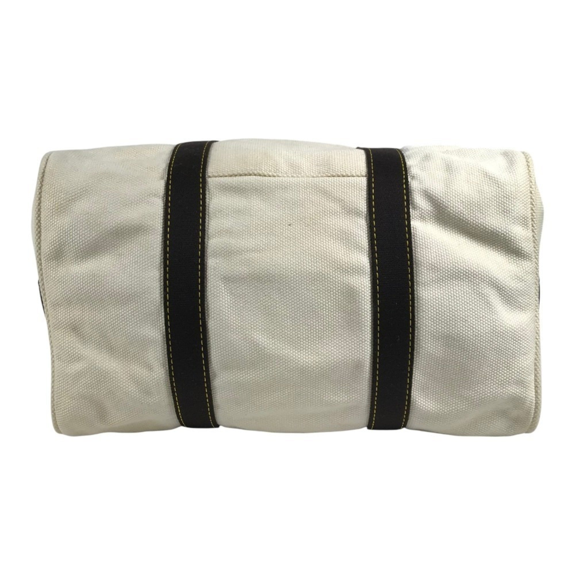 Louis Vuitton Brown Ecru White Canvas Shoulder Bag Tote Bag (Pre-Owned)