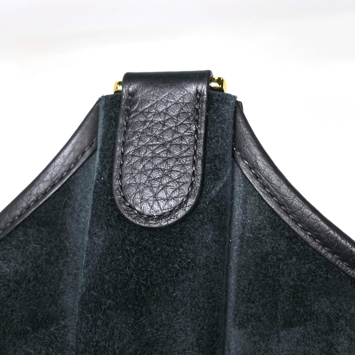 Hermes Black Taurillon Clemence Leather Shoulder Bag (Pre-Owned)
