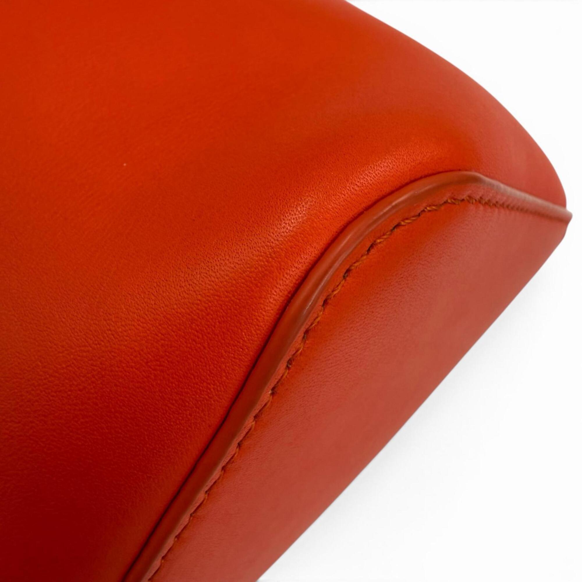 Loewe Orange Leather Handbag Shoulder Bag (Pre-Owned)