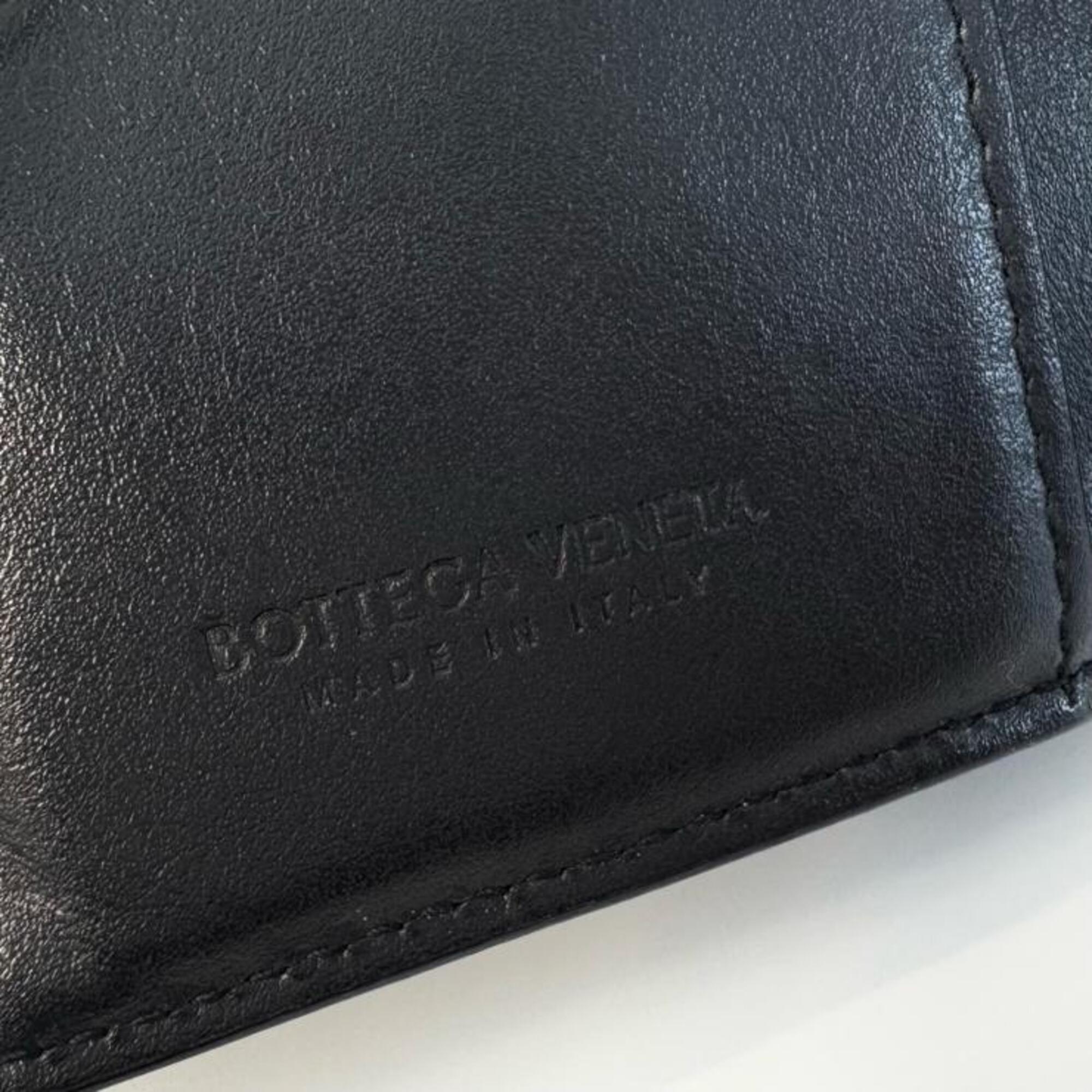 Bottega Veneta Black Intrecciato Wallet (Bi-Fold) (Pre-Owned)