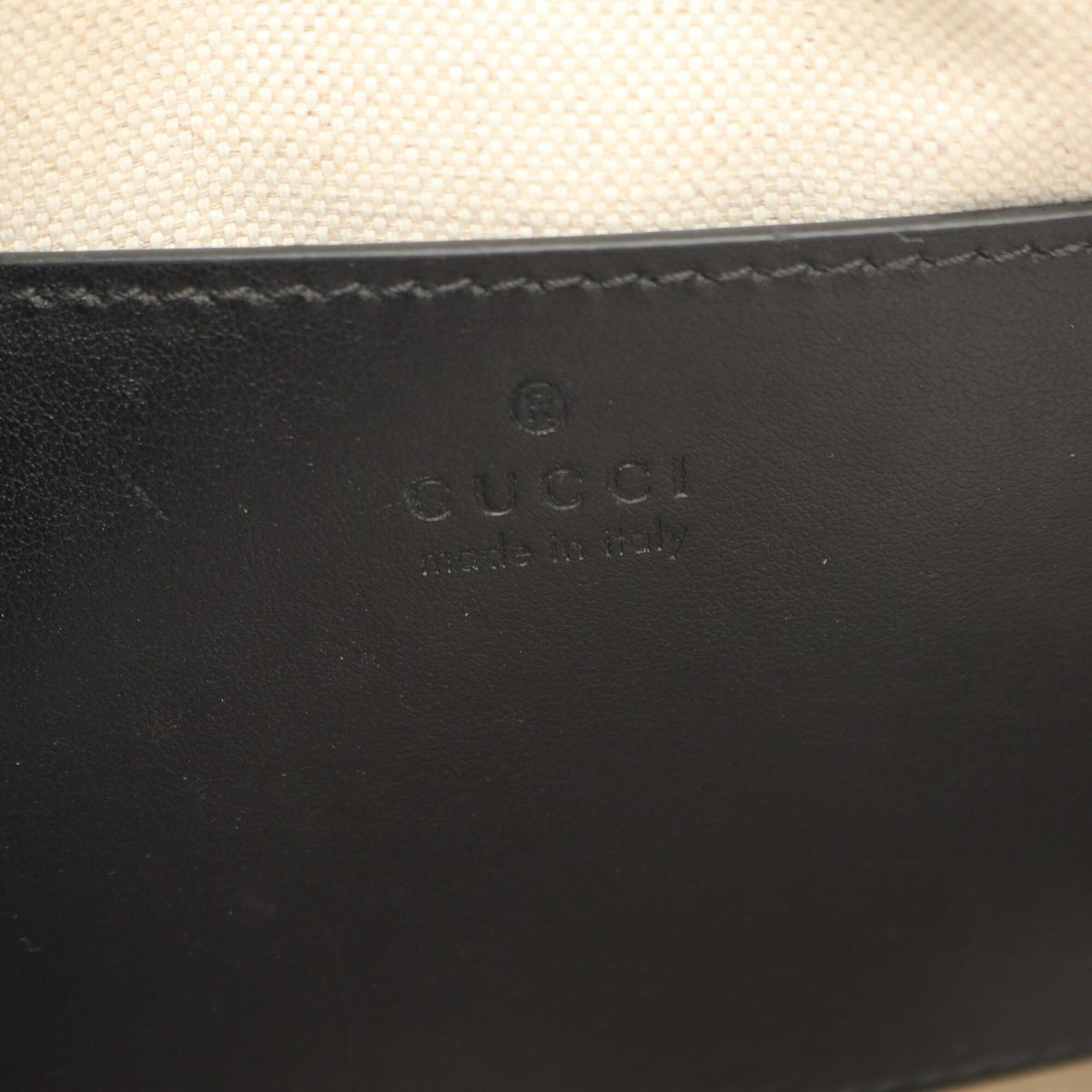 Gucci Black Leather Handbag Shoulder Bag (Pre-Owned)