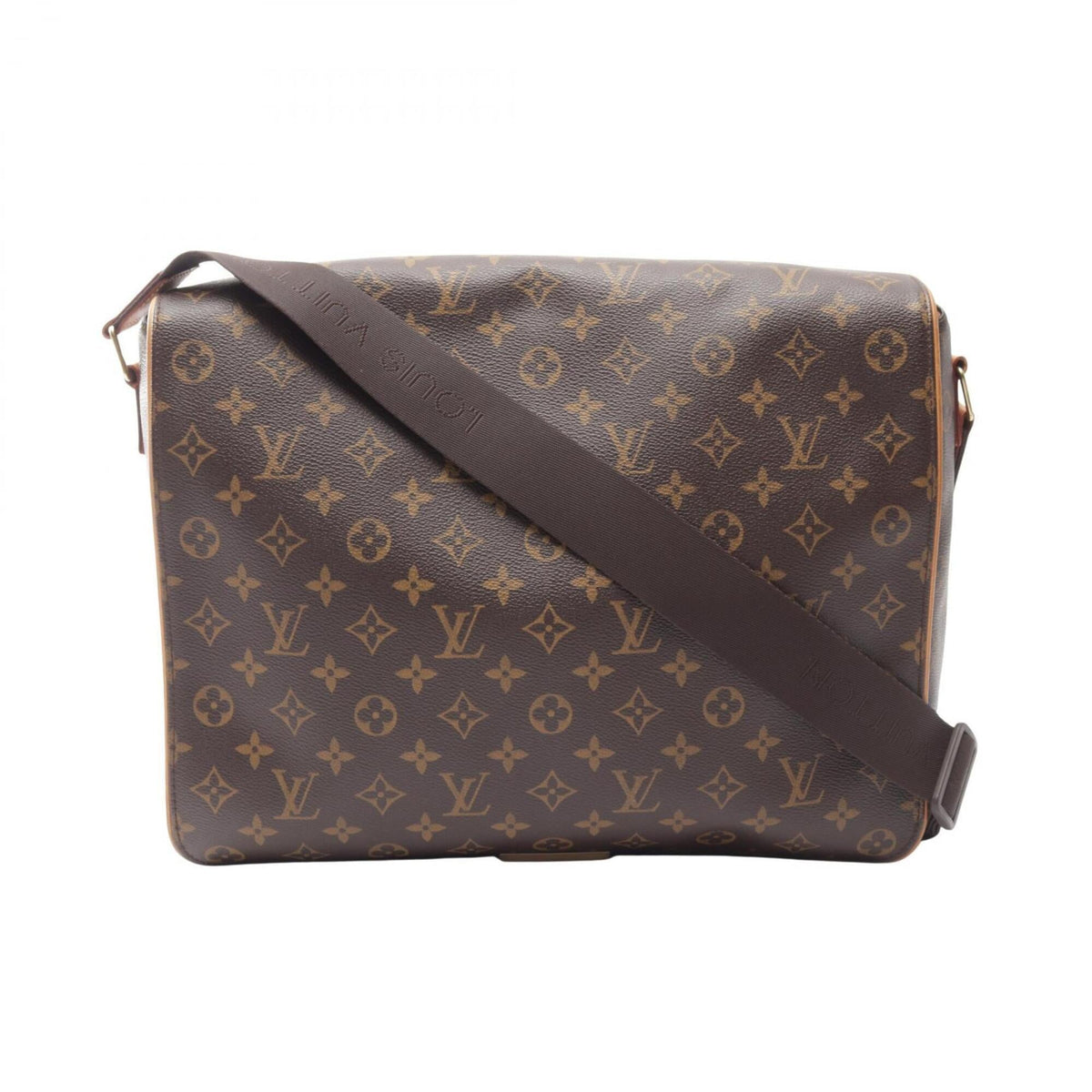 Louis Vuitton Brown Coated Canvas Leather Handbag Shoulder Bag (Pre-Owned)
