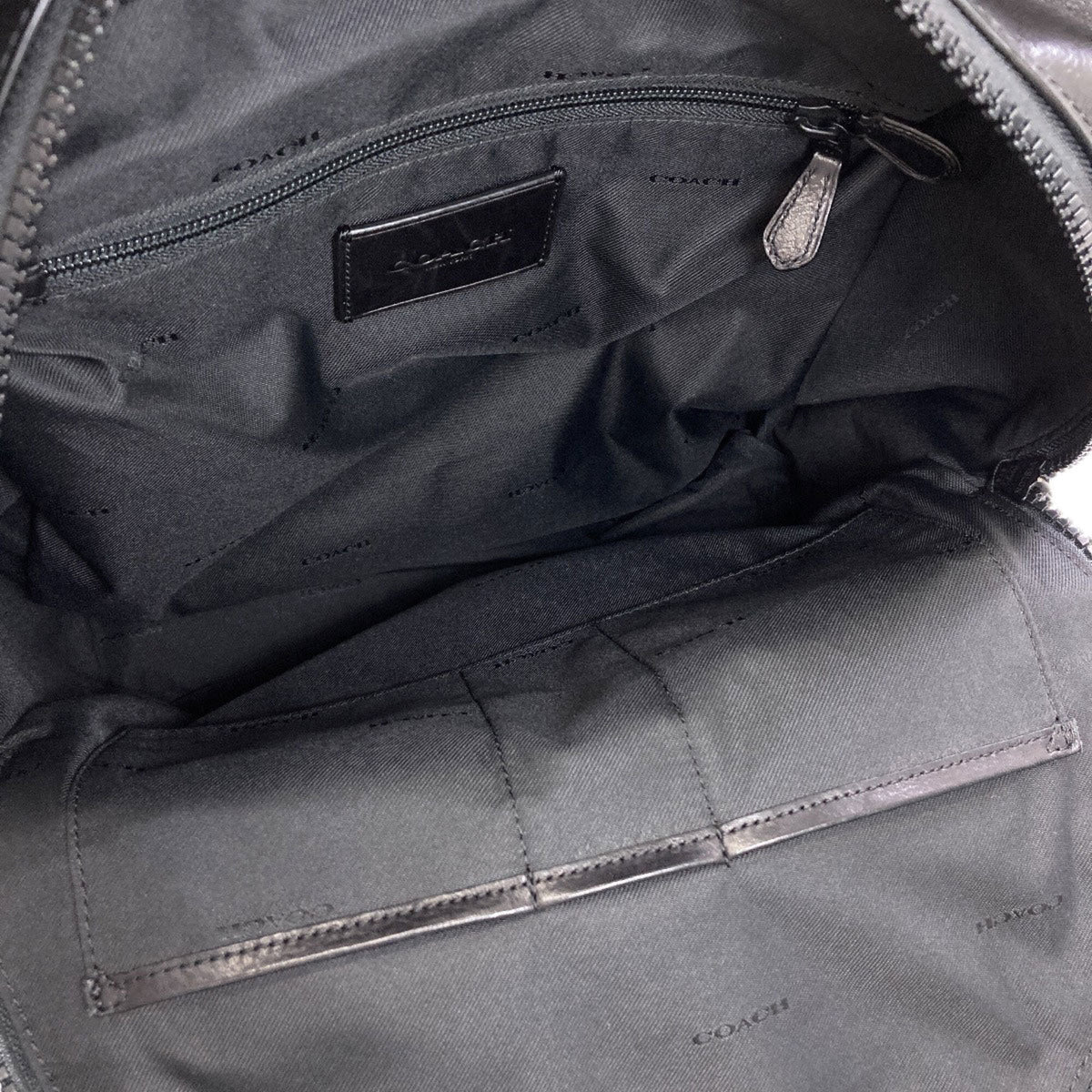 Coach Black Leather Backpack (Pre-Owned)