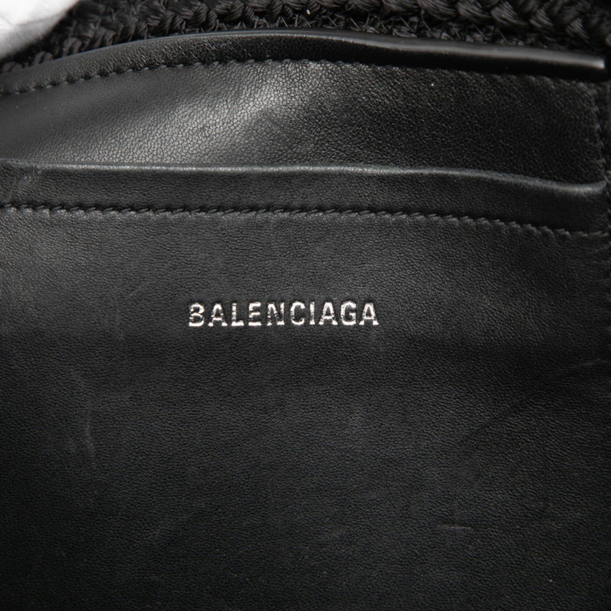 Balenciaga Black Nylon Handbag Shoulder Bag (Pre-Owned)