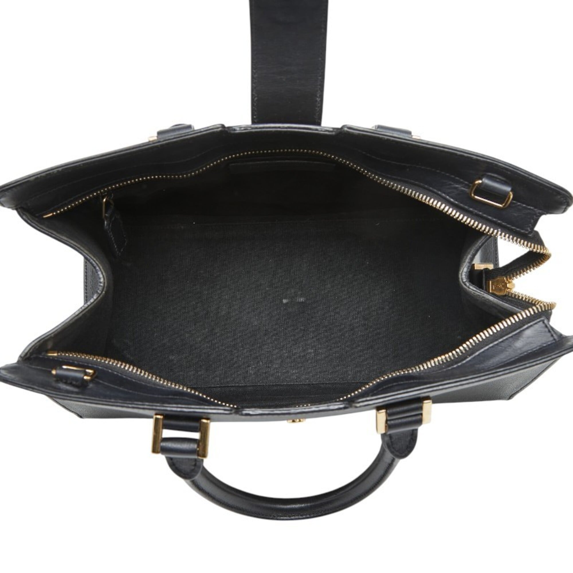 Saint Laurent Black Leather Handbag Shoulder Bag (Pre-Owned)