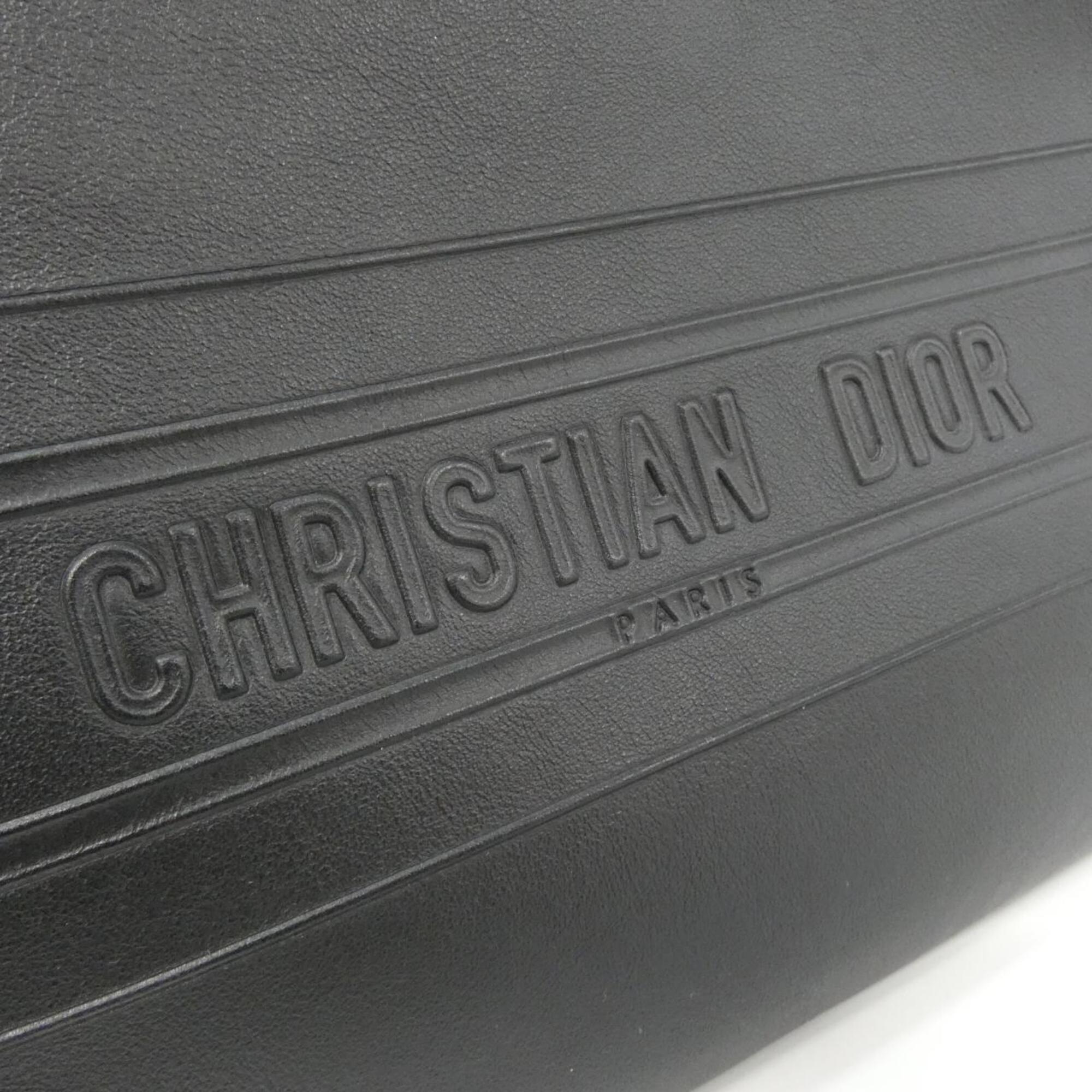 Christian Dior Black Leather Clutch Bag (Pre-Owned)