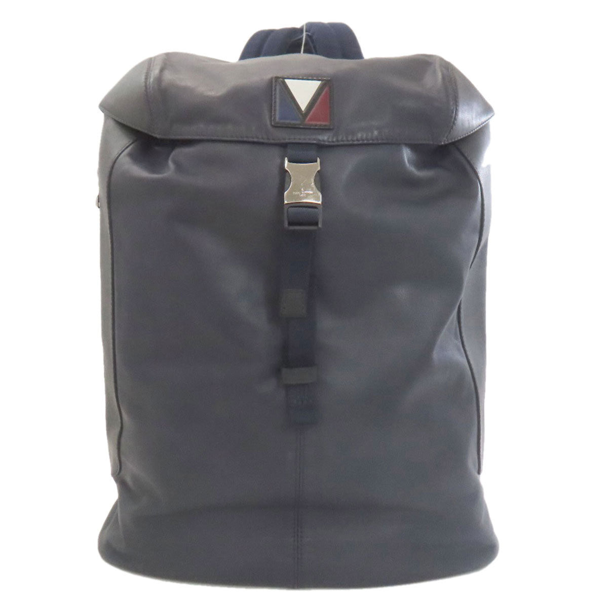 Louis Vuitton Navy Leather Backpack (Pre-Owned)
