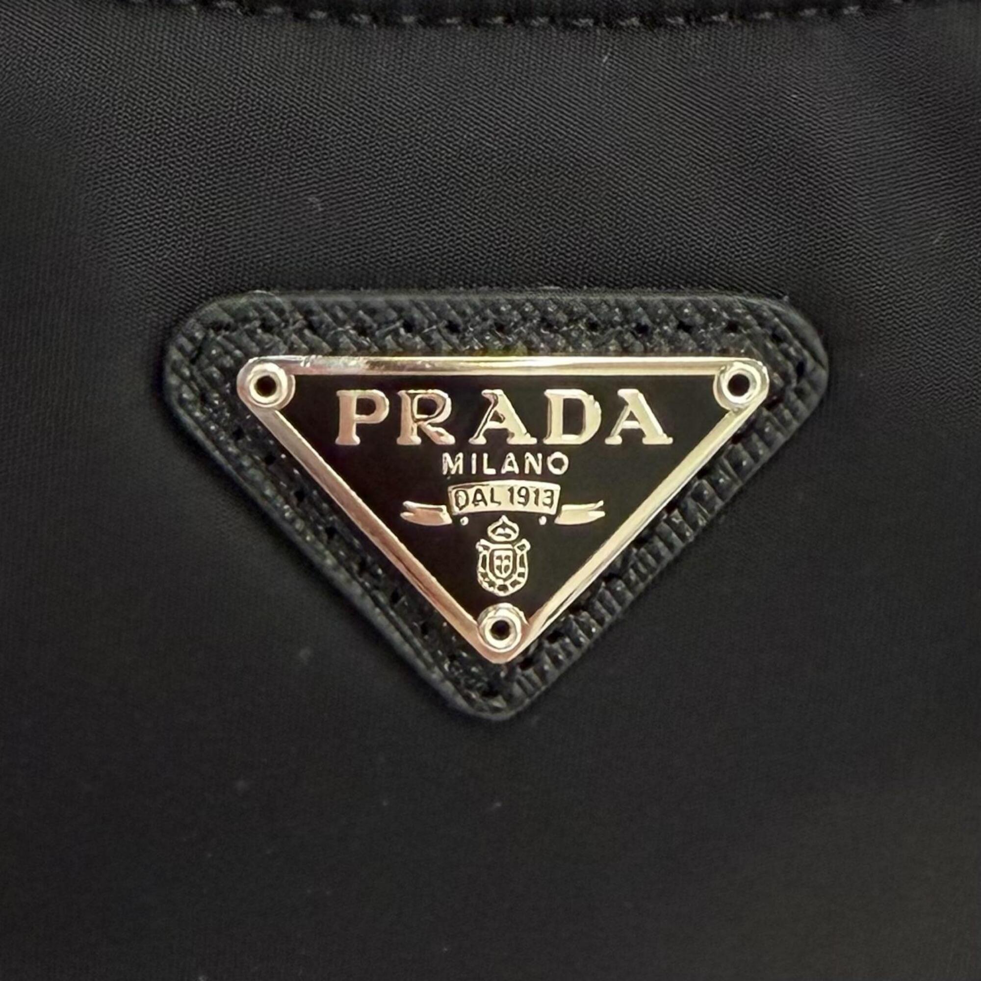 Prada Brown Nylon Shoulder Bag (Pre-Owned)