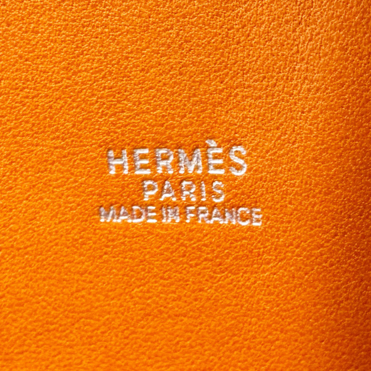 Hermes Orange Taurillon Clemence Leather Handbag Shoulder Bag (Pre-Owned)