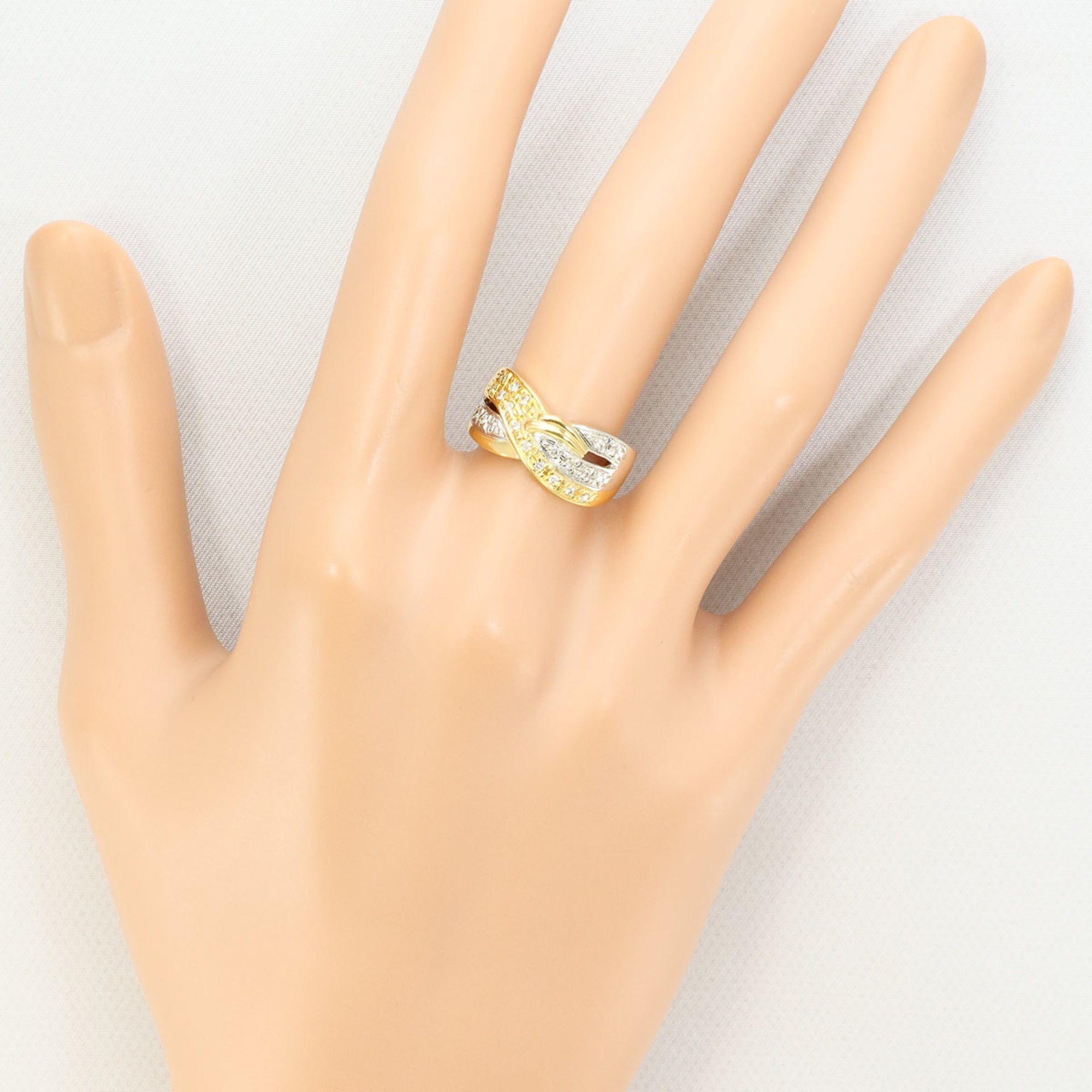 Unbranded Platinum Yellow Gold Yellow Gold (18K) Platinum 900 Band Ring (Pre-Owned)